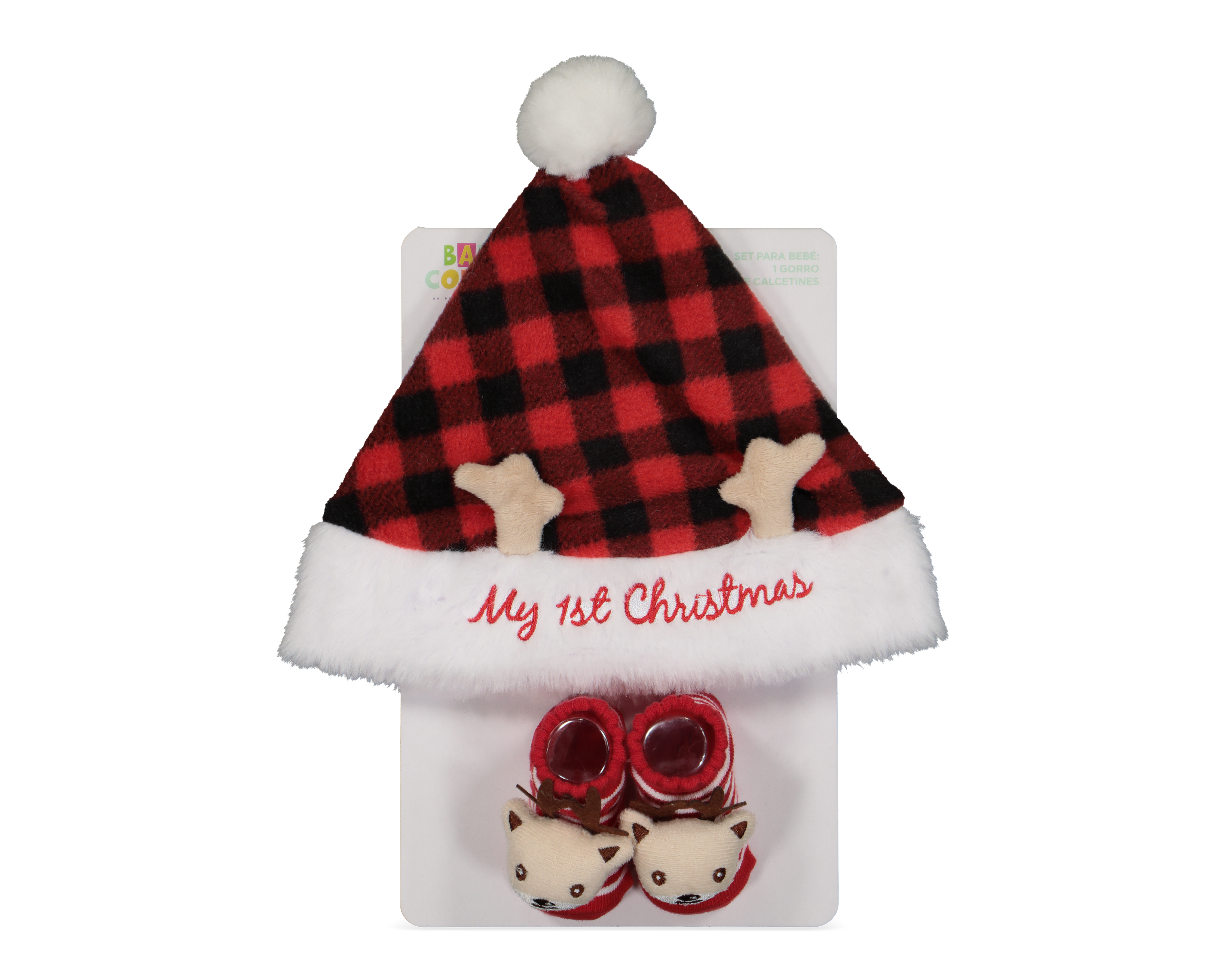 Foto 2 pulgar | Foto 1 | Gorro y Calcetas para Bebé Baby Colors 2 Piezas