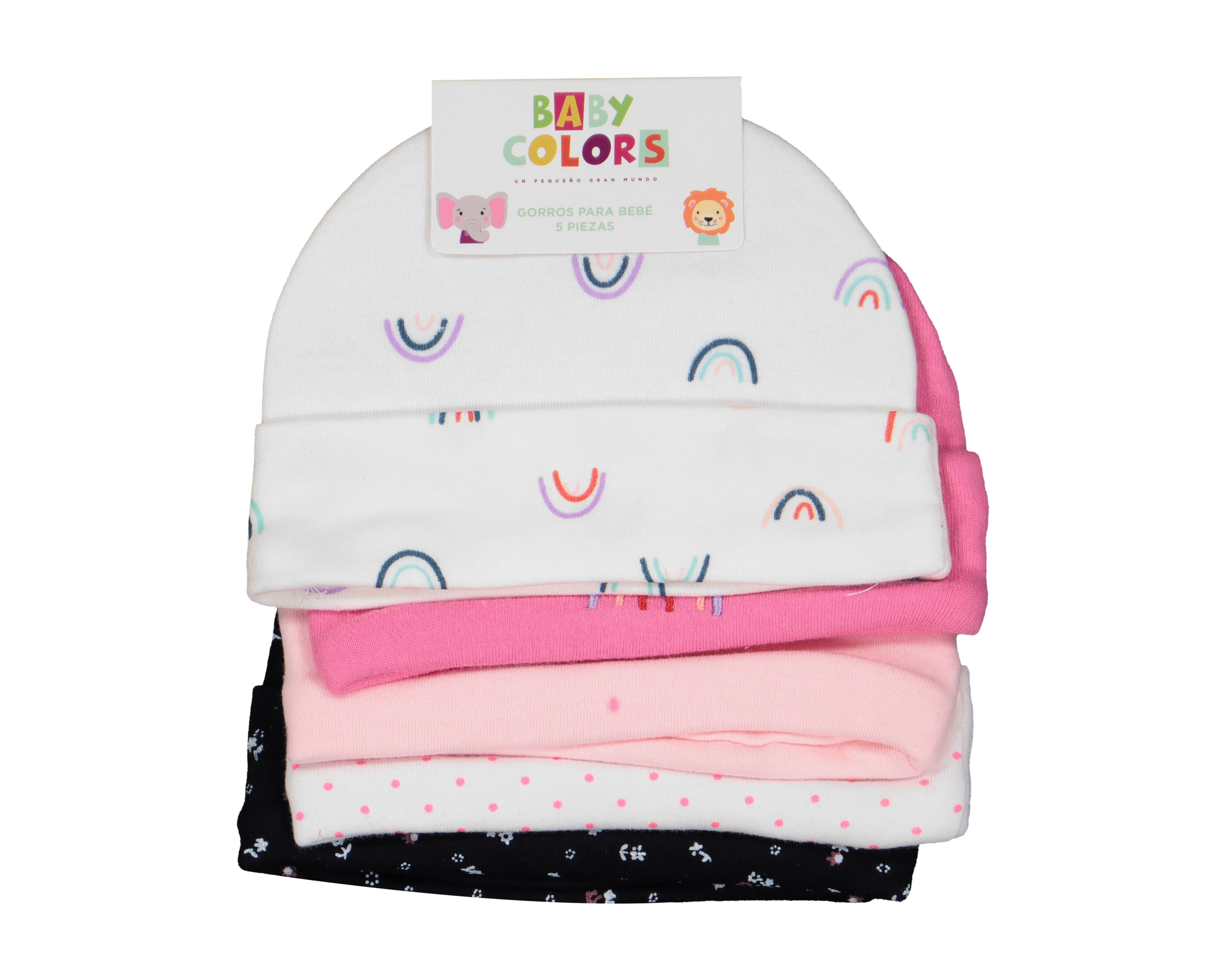 Foto 5 pulgar | Foto 4 | Gorro para Bebé Baby Colors 5 Piezas