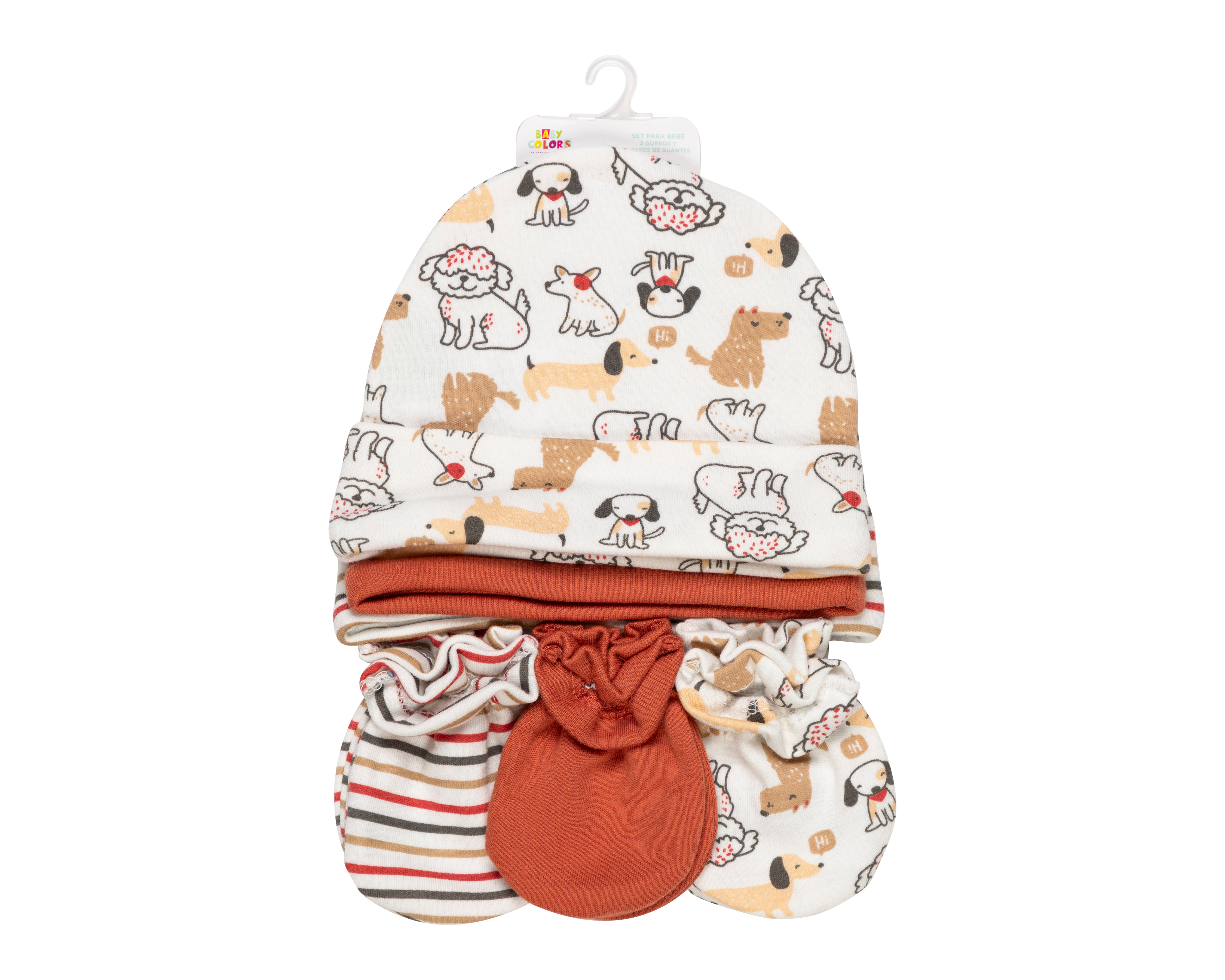 Foto 5 | Foto 5 | Gorro para Bebé con Guantes Baby Colors 6 Piezas