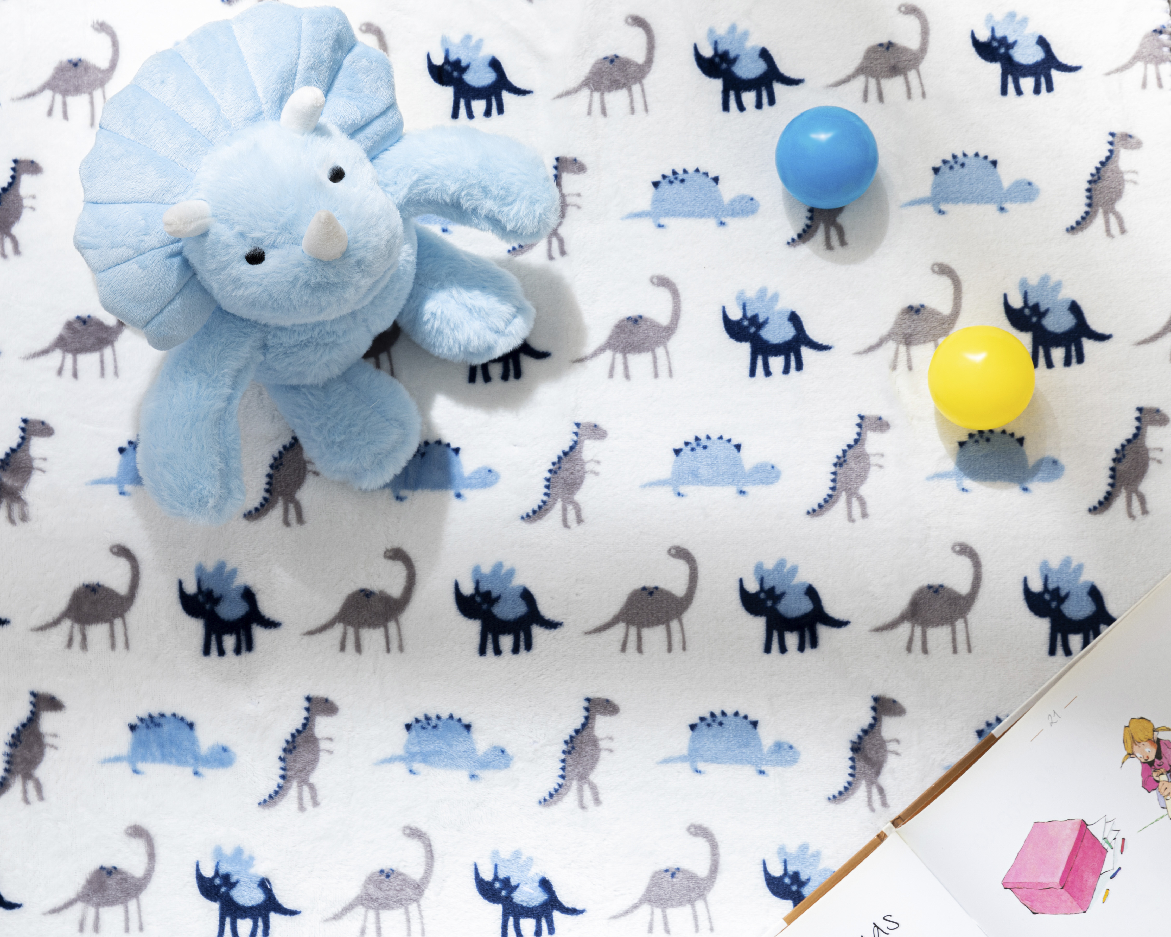 Cobija y Peluche Rinoceronte para Bebé Niño Baby Colors