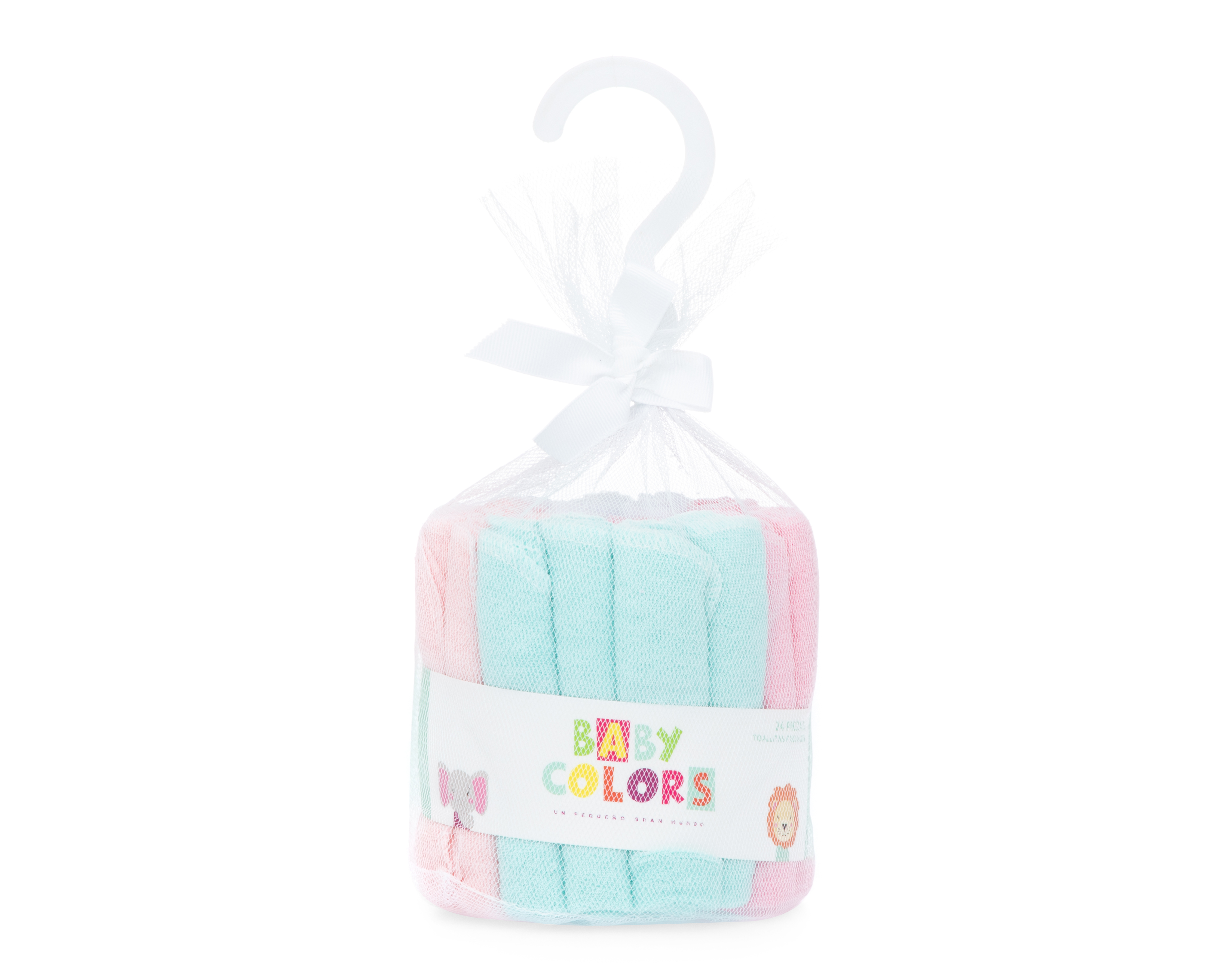 Foto 5 pulgar | Foto 4 | Toallitas Faciales para Bebé Baby Colors Lisas 24 Piezas