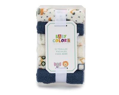 Foto 7 | Foto 7 | Toallas Faciales Baby Colors Estampada 12 Piezas