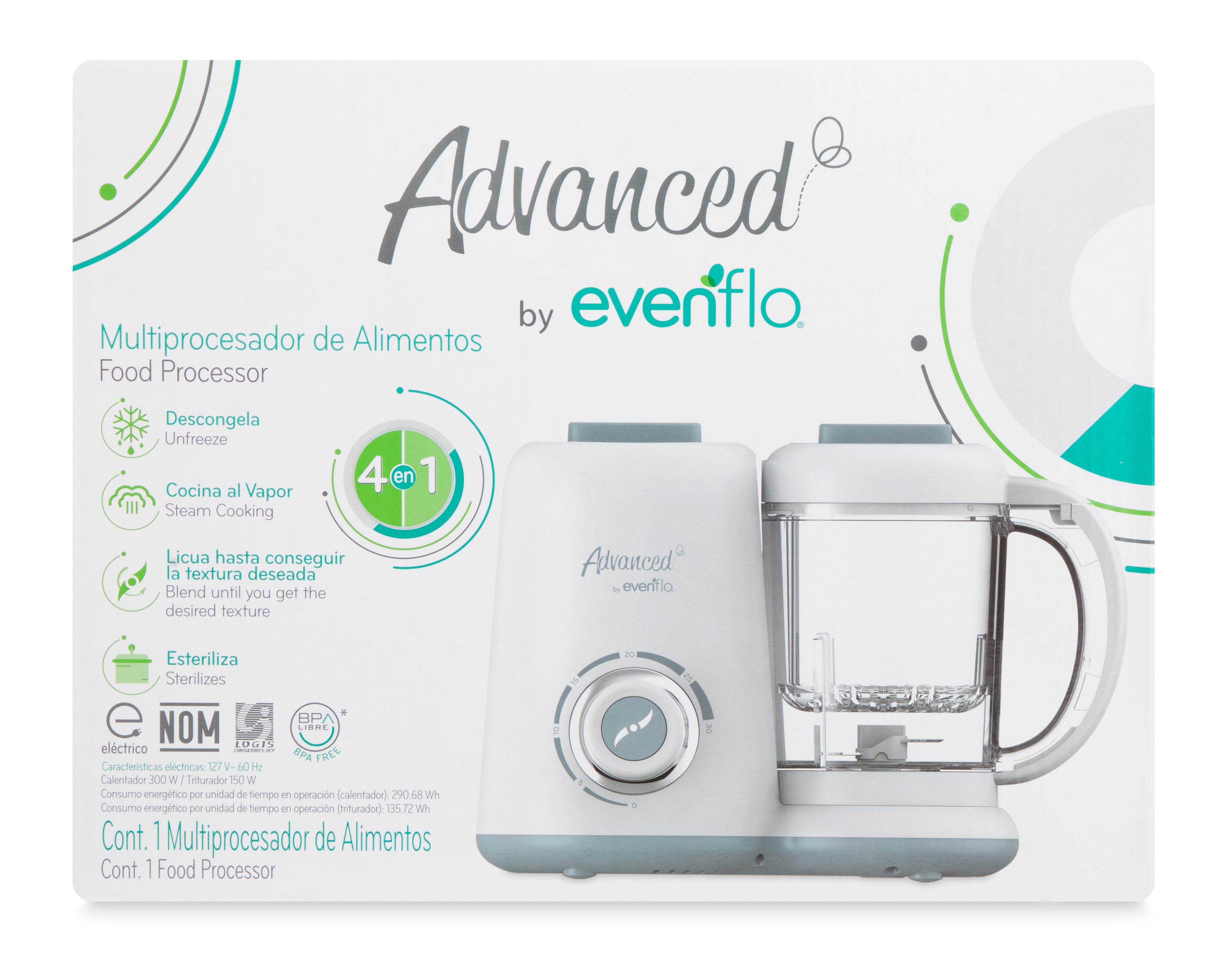Foto 6 | Foto 6 | Multiprocesador de Alimentos Evenflo Advanced 4 en 1