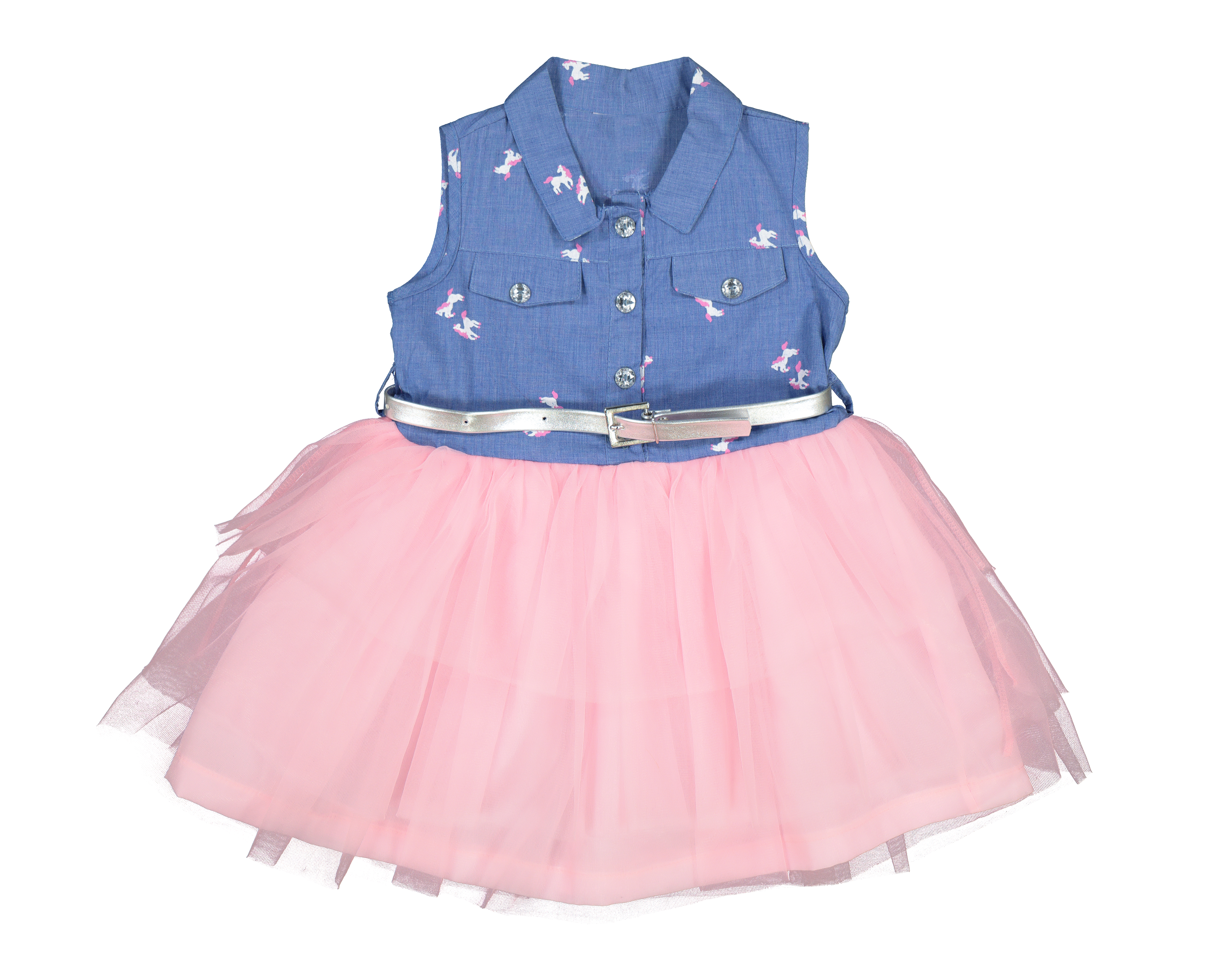 Foto 1 | Foto 1 | Vestido Baby Colors con Print de Unicornios para Bebé Niña