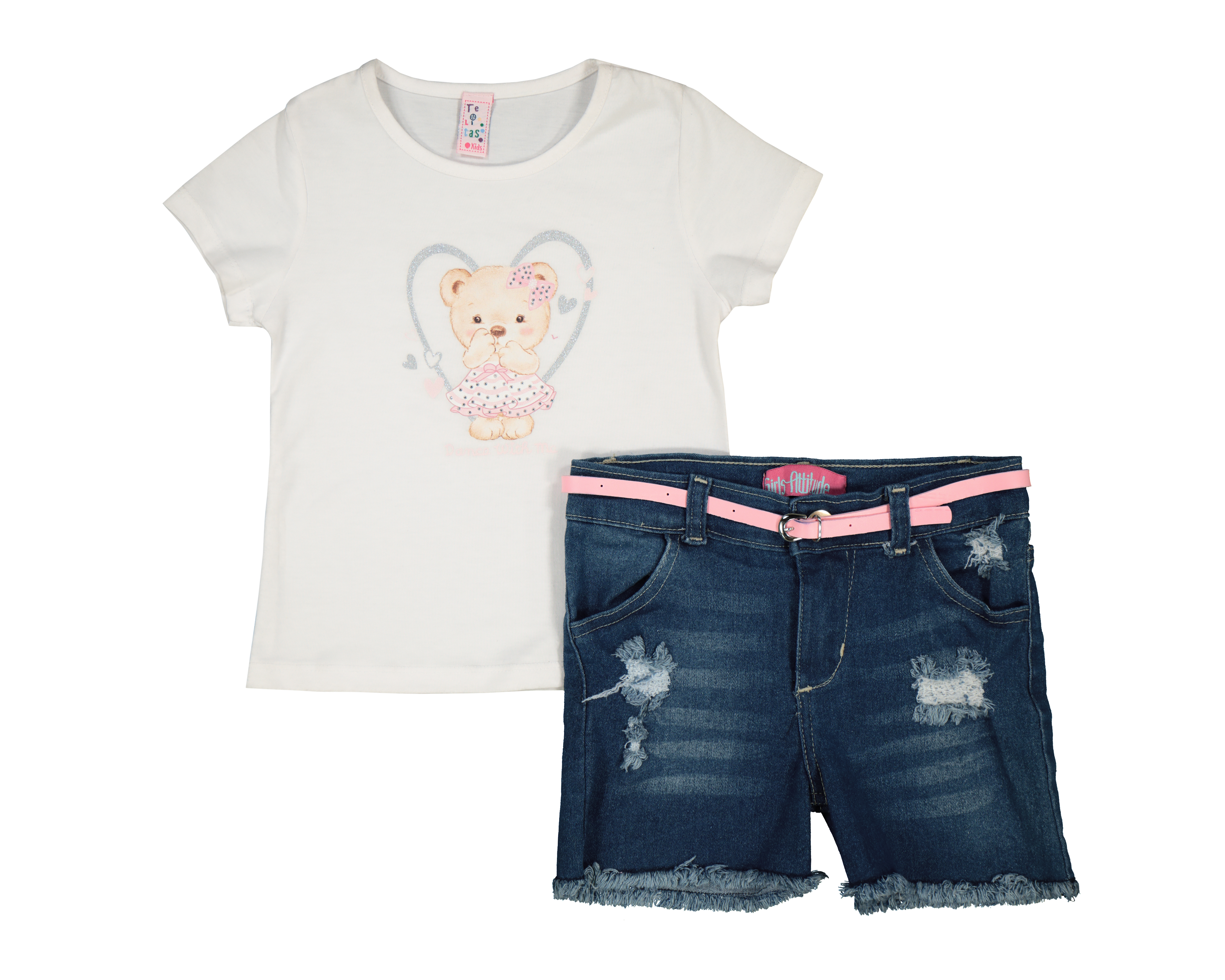 Foto 2 pulgar | Foto 1 | Short y Playera para Bebé Niña Baby Colors