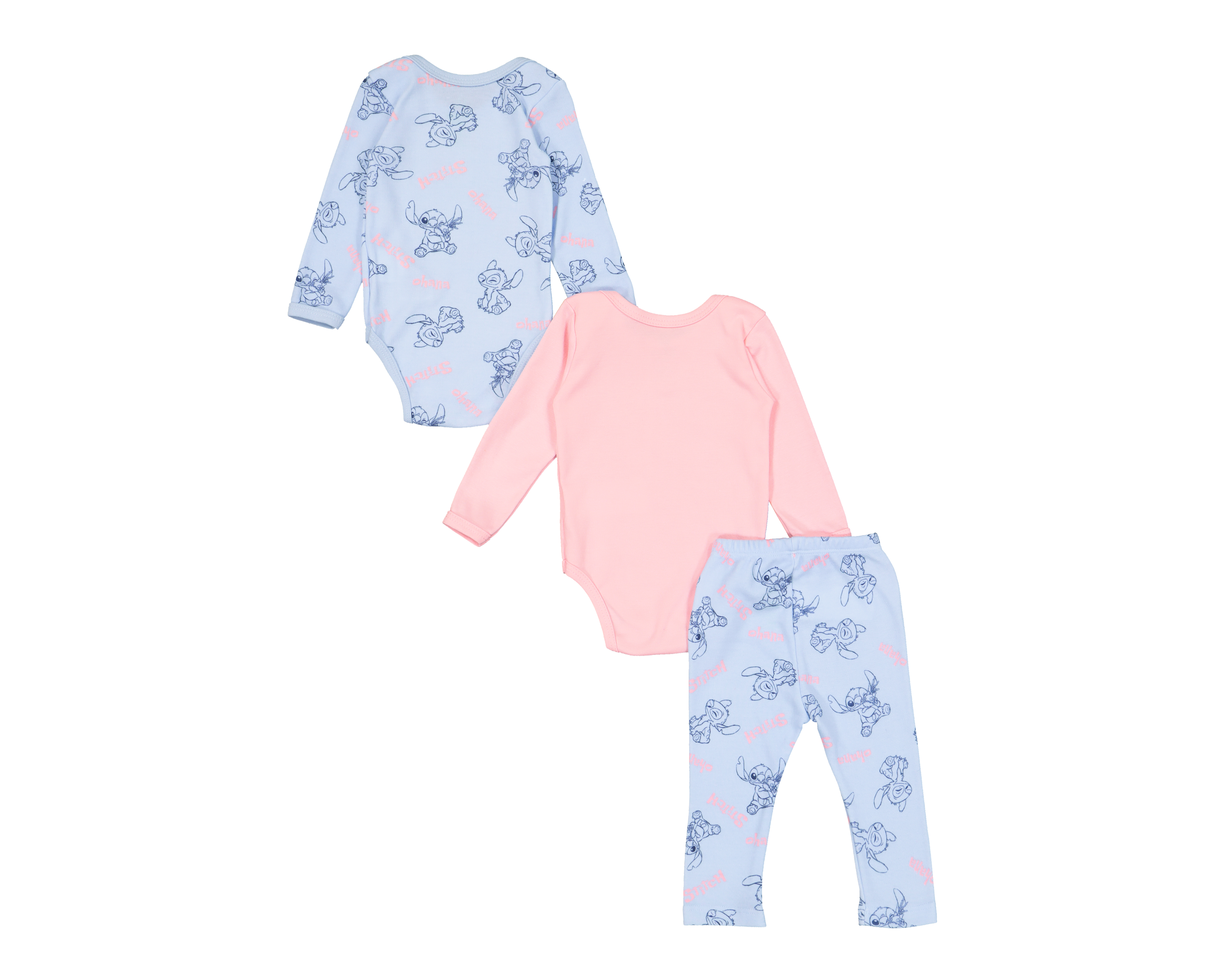 Foto 2 | Foto 2 | Pañalero para Bebé Niña Disney Baby Stitch 3 Piezas