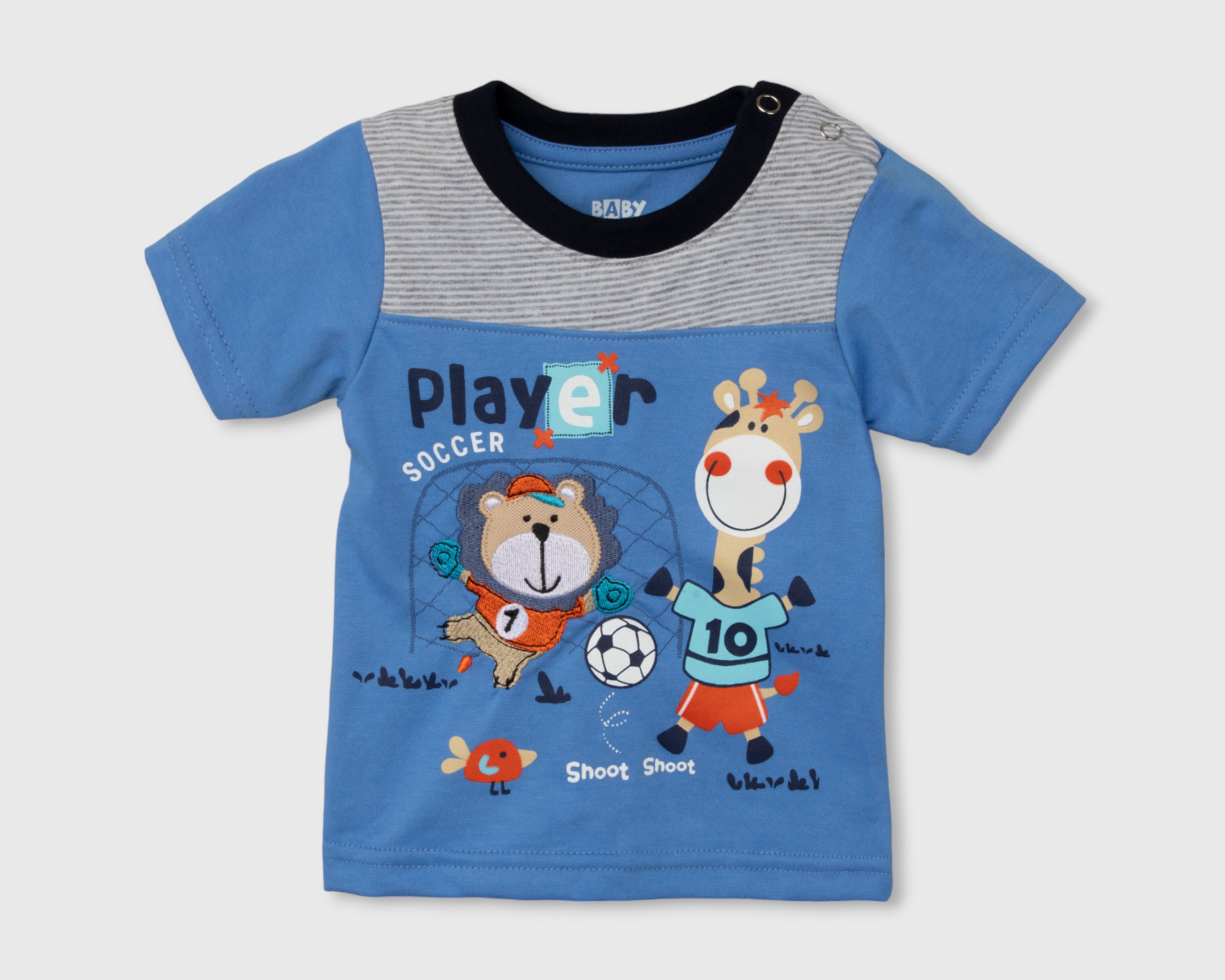 Foto 4 pulgar | Foto 3 | Conjunto Baby Colors para Bebé Niño 2 Piezas