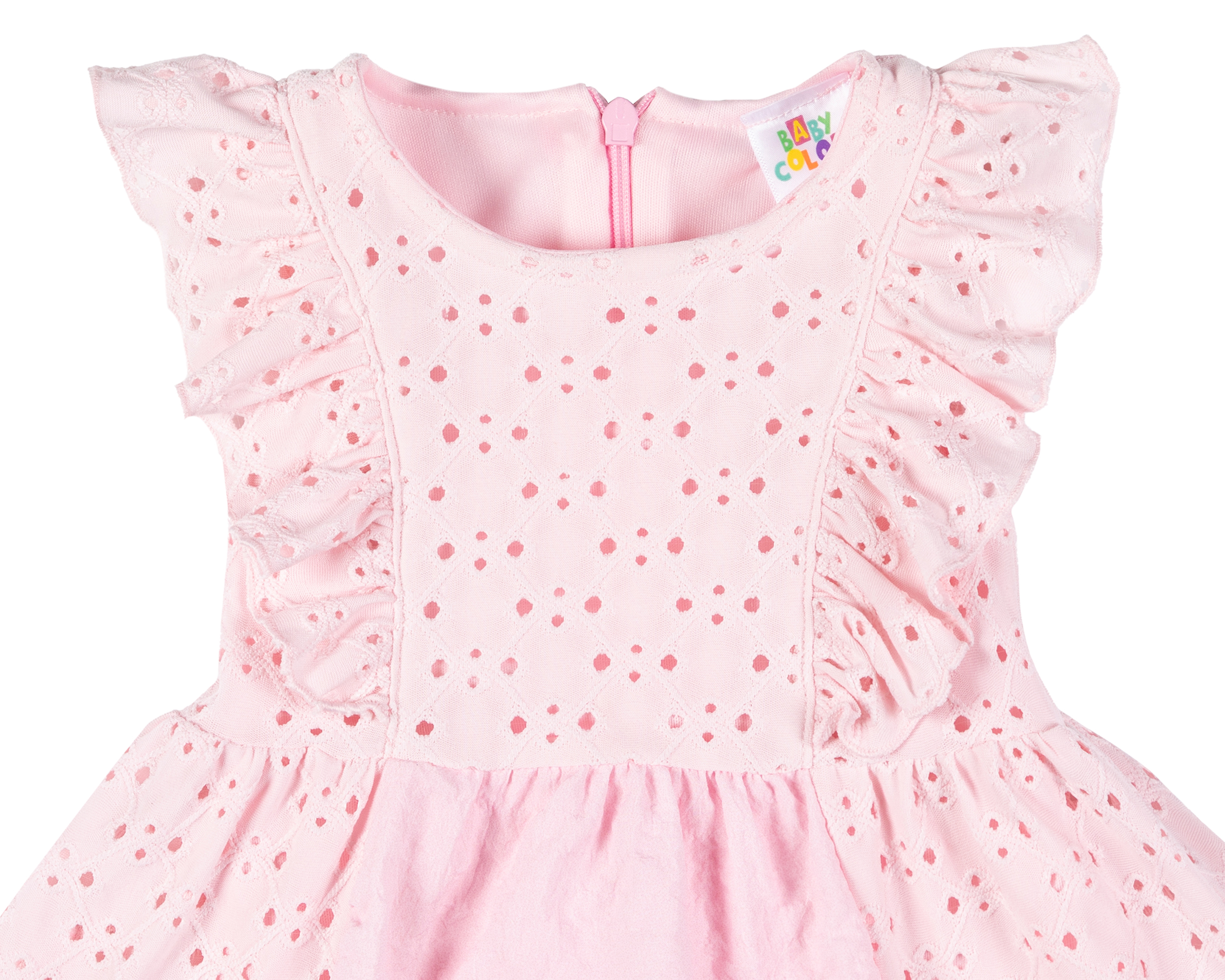 Foto 4 pulgar | Foto 3 | Vestido Baby Colors Rosa para Bebé Niña