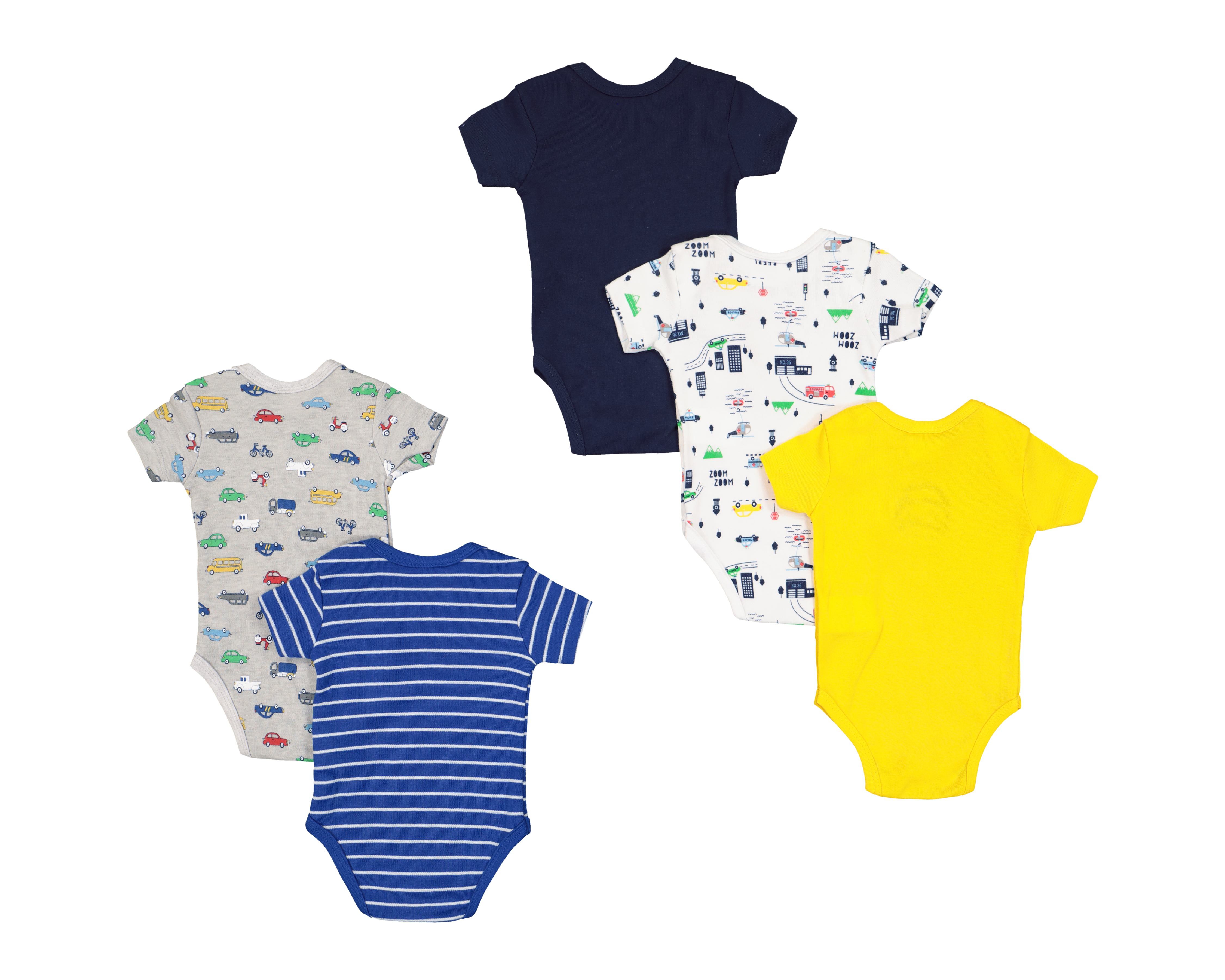 Foto 3 pulgar | Foto 2 | Pañalero para Bebé Niño Baby Colors Estampados 5 Piezas