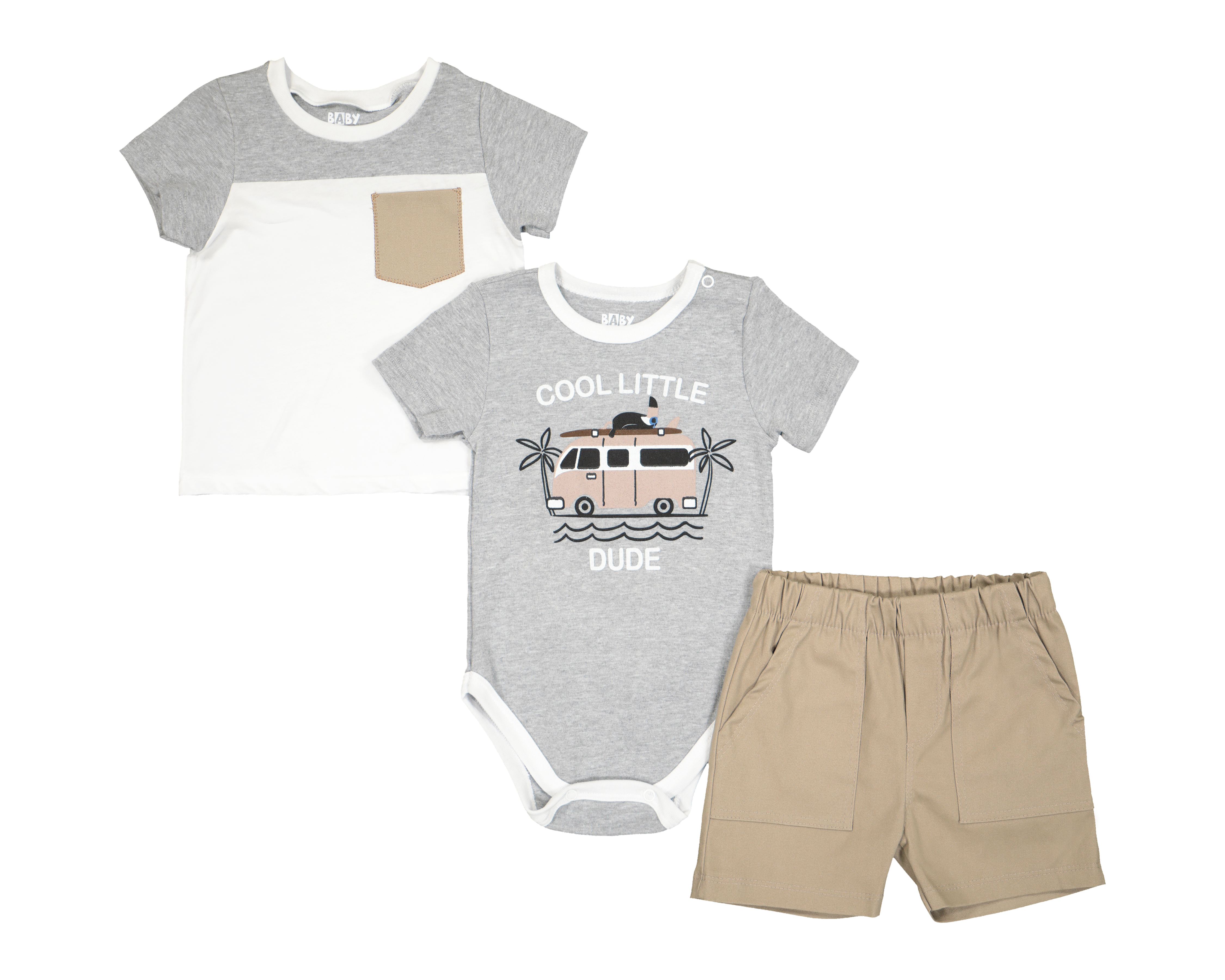 Foto 1 | Foto 1 | Conjunto para Bebé Niño Baby Colors 3 Piezas