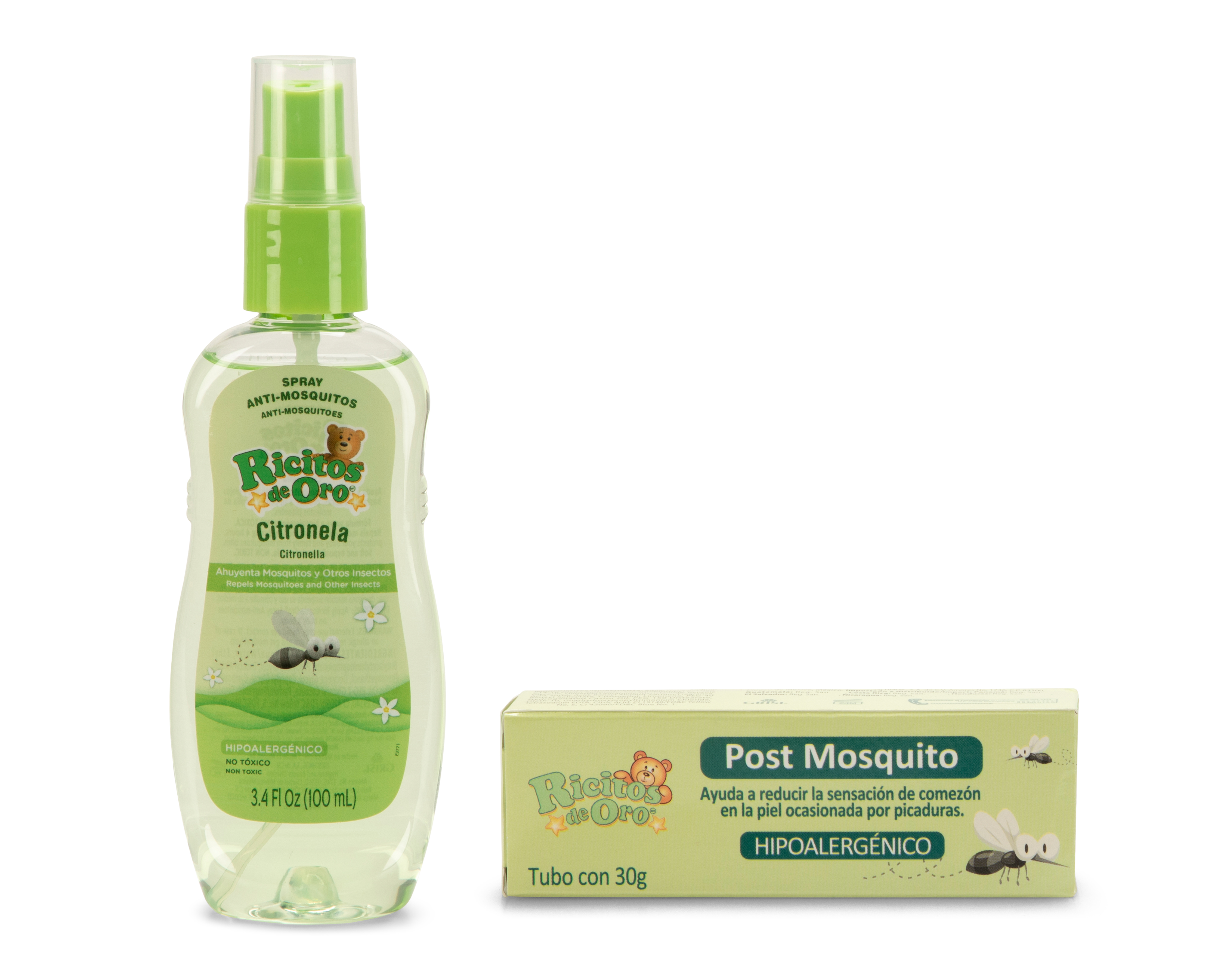 Foto 2 pulgar | Foto 1 | Spray Anti Mosquitos con Crema Ricitos de Oro Citronella 100 ml