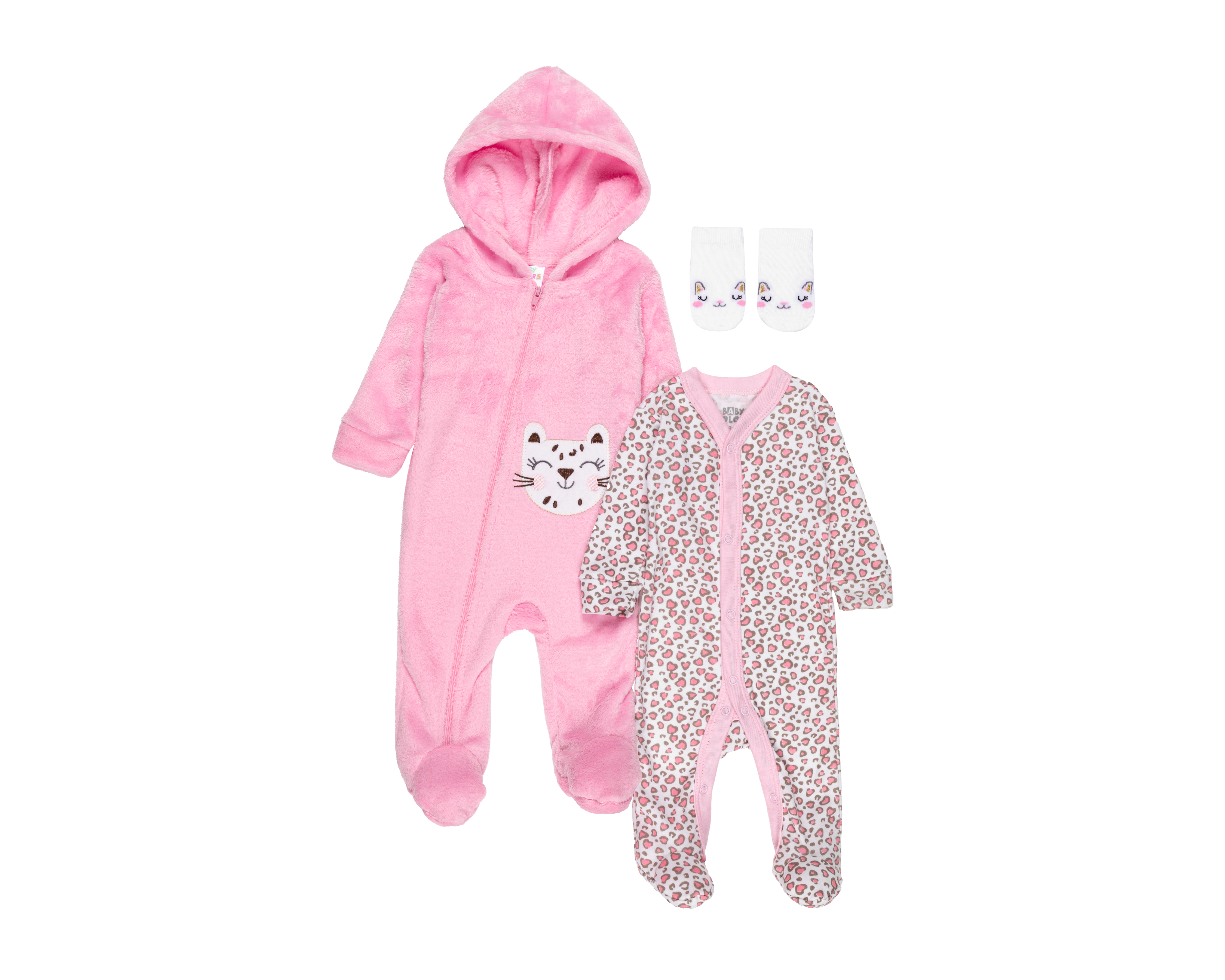 Foto 2 pulgar | Foto 1 | Mameluco para Bebé Niña Baby Colors de Jaguar 2 Piezas