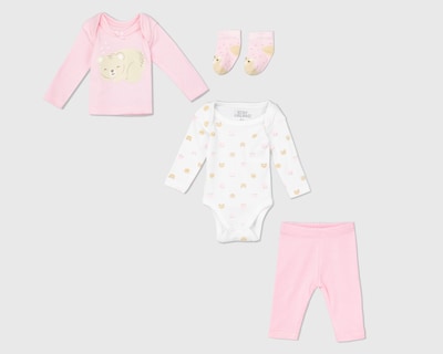 Foto 1 | Foto 1 | Conjunto para Bebé Niña Baby Colors 4 Piezas