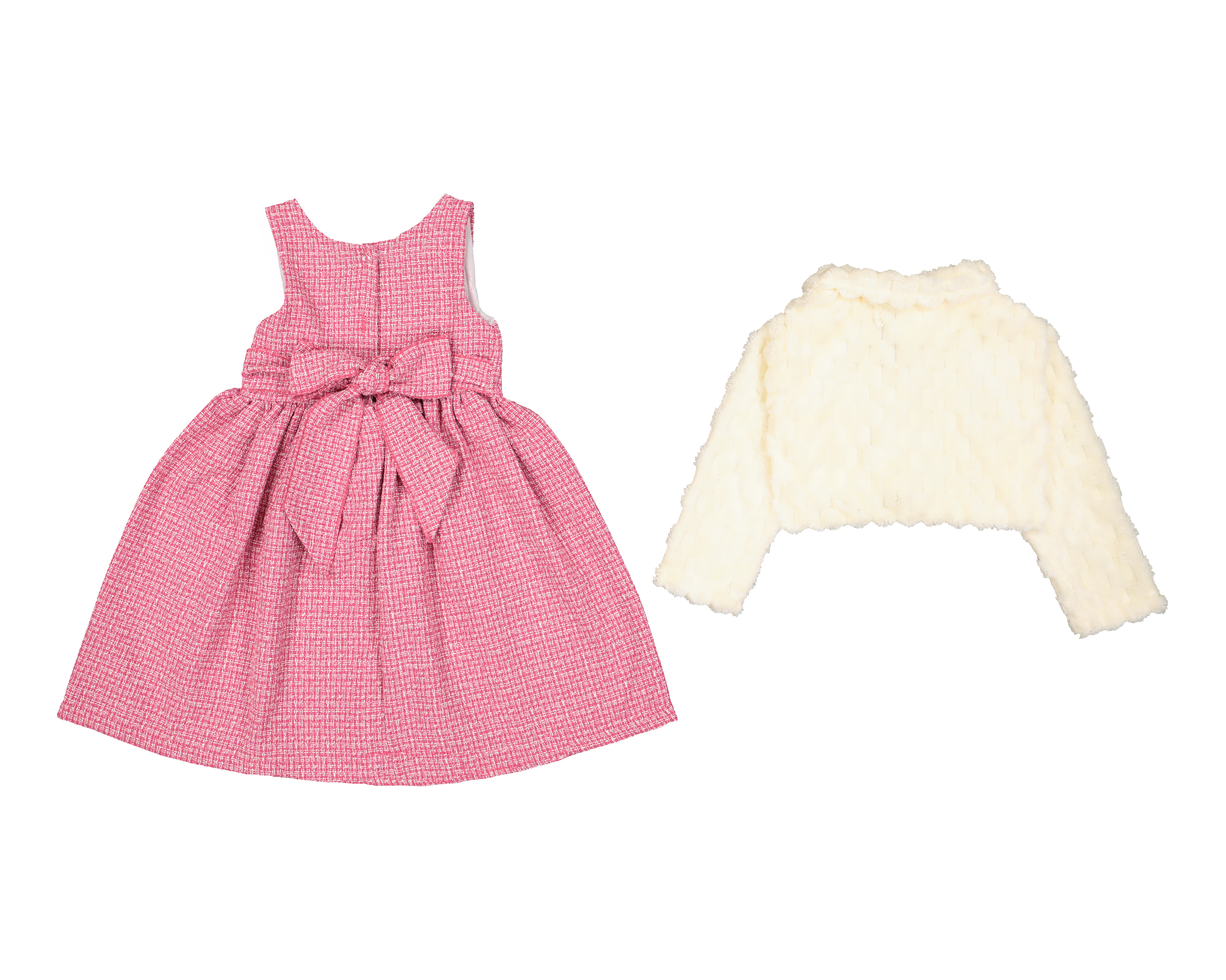 Foto 3 pulgar | Foto 2 | Vestido para Bebé Baby Colors a Cuadros 3 Piezas