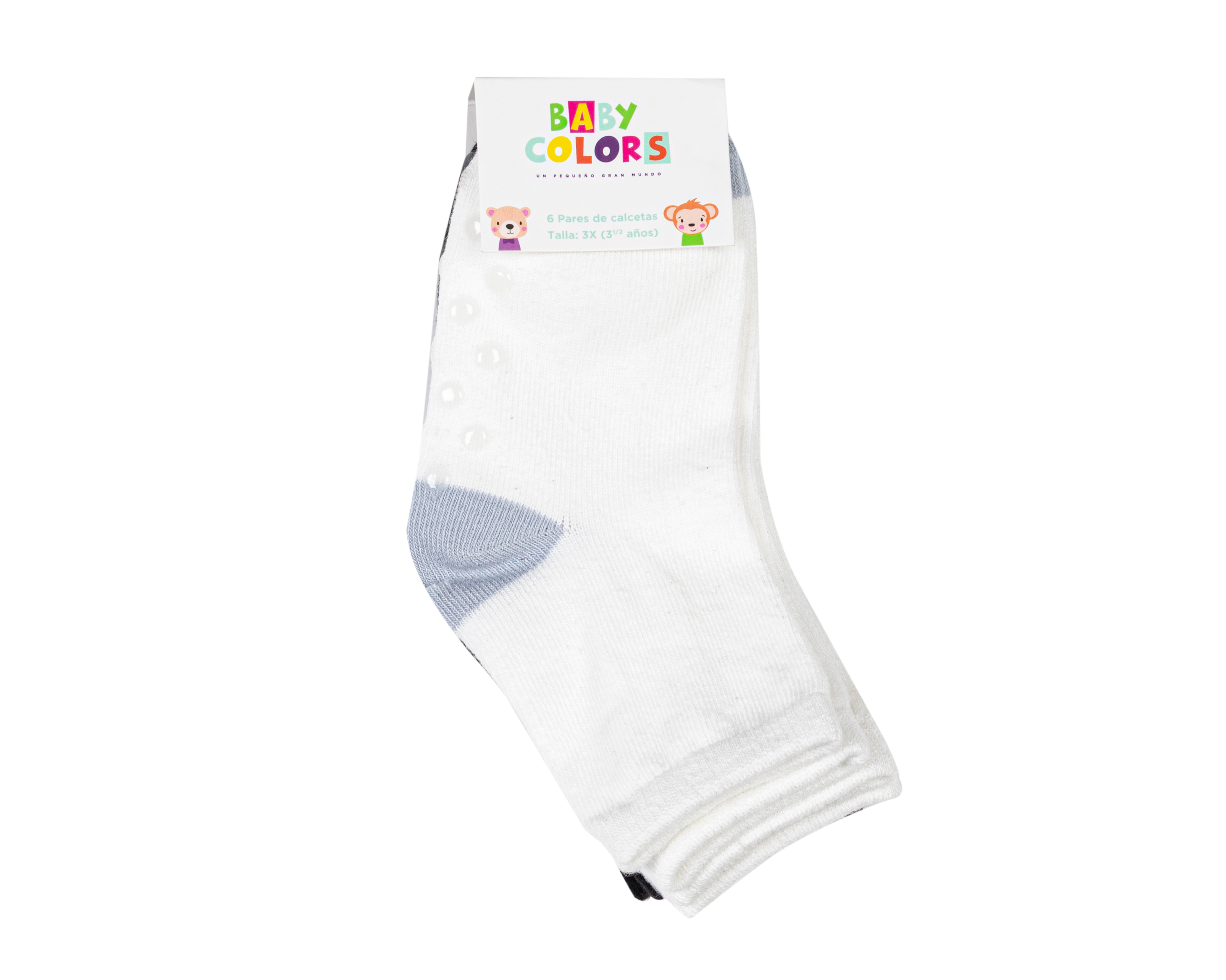 Foto 4 pulgar | Foto 3 | Calcetas para Bebé Baby Colors 6 Pares