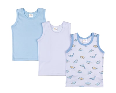 Foto 1 | Foto 1 | Camiseta Interior Baby Colors para Bebé Niño 3 Piezas