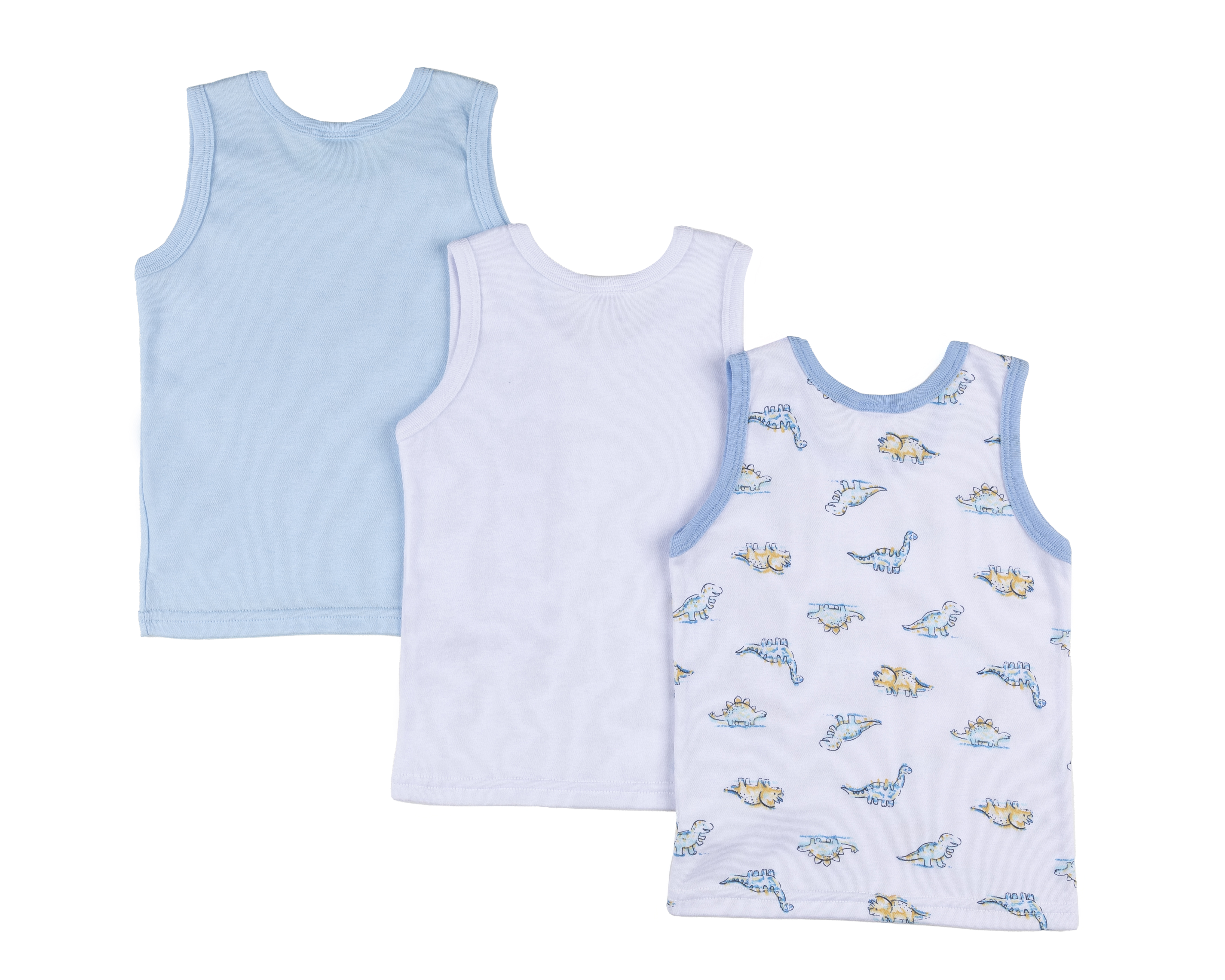 Foto 3 pulgar | Foto 2 | Camiseta Interior Baby Colors para Bebé Niño 3 Piezas