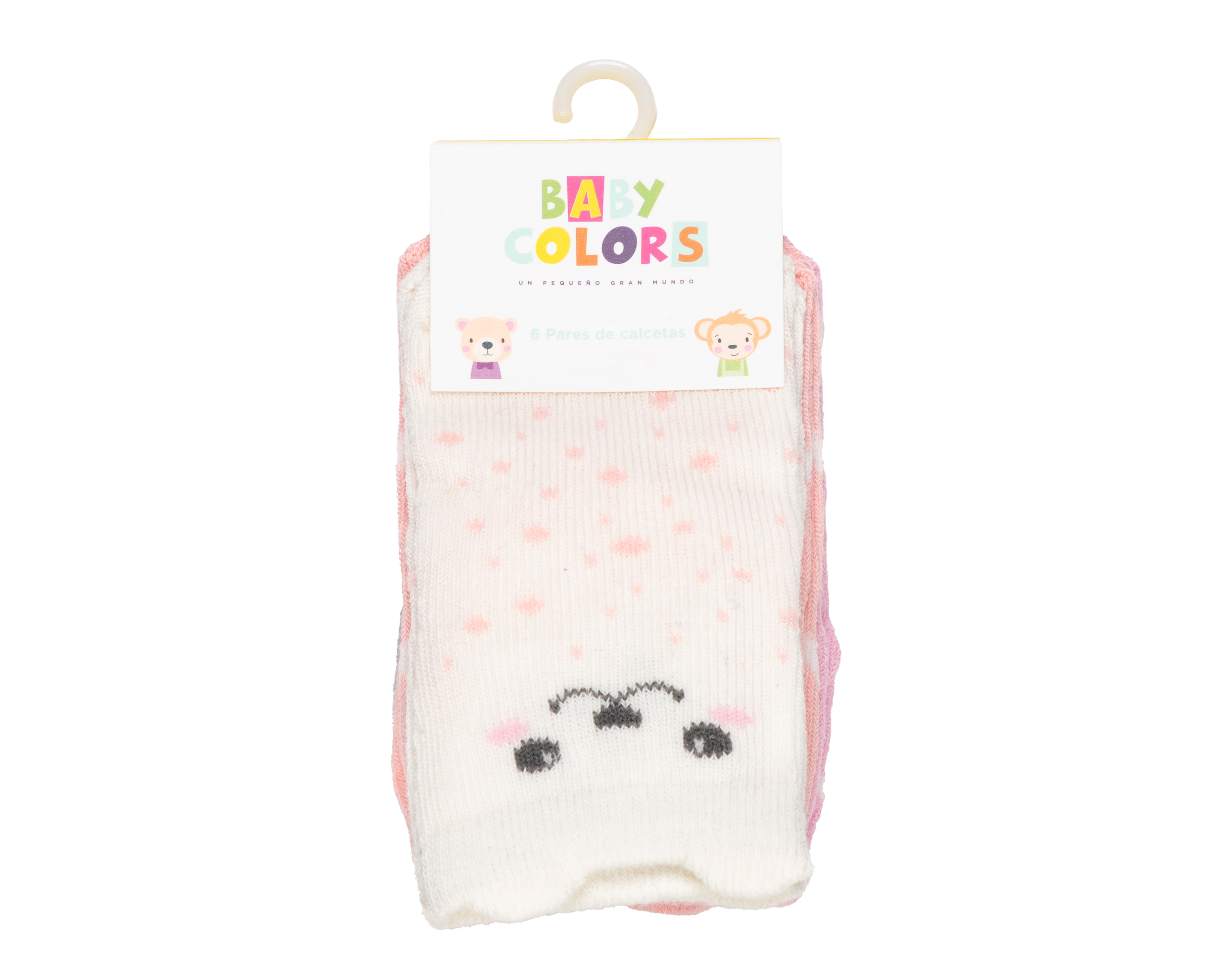 Foto 4 pulgar | Foto 3 | Calcetas para Bebé Baby Colors 6 Pares
