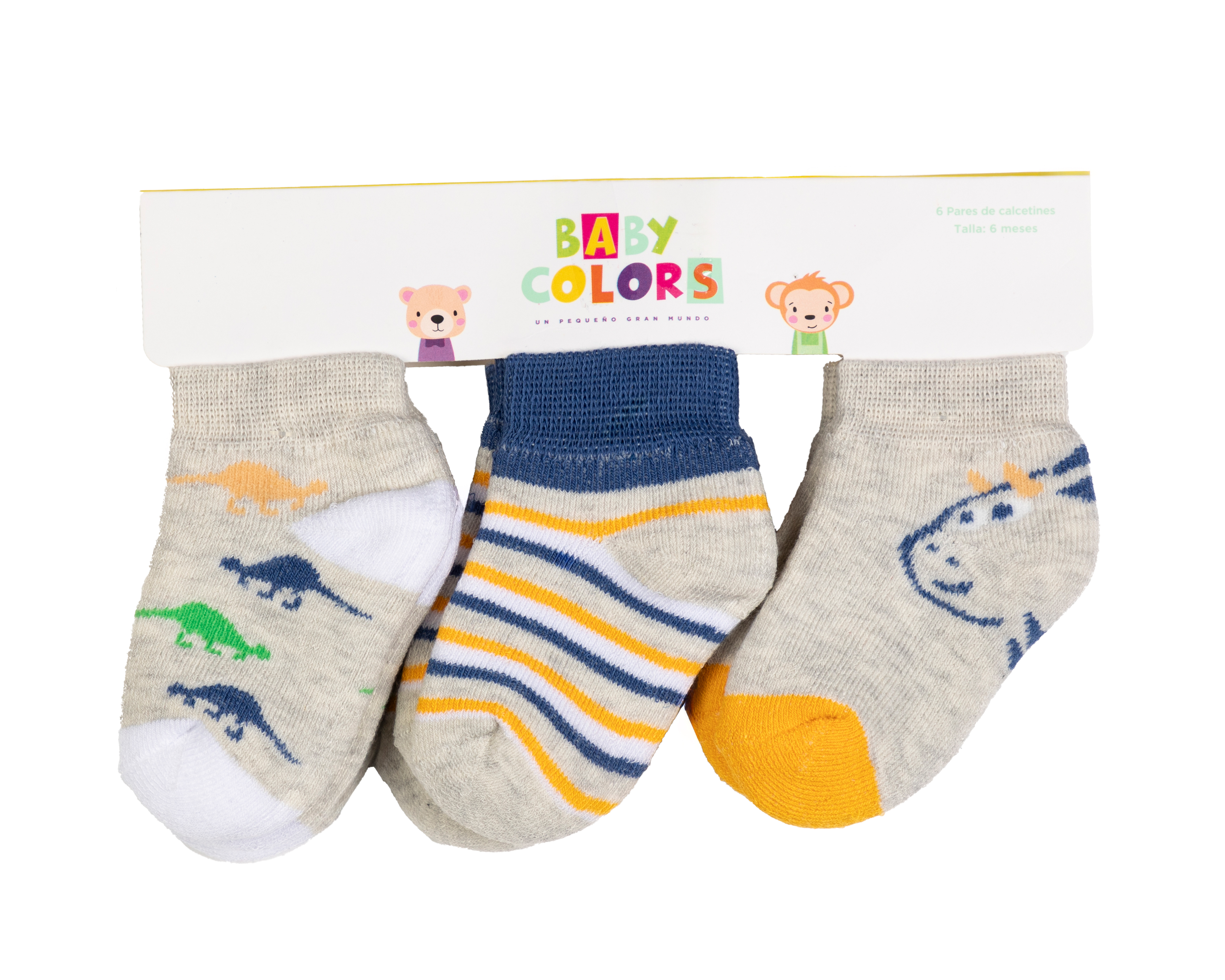 Foto 3 | Foto 3 | Calcetas para Bebé Baby Colors 6 Pares