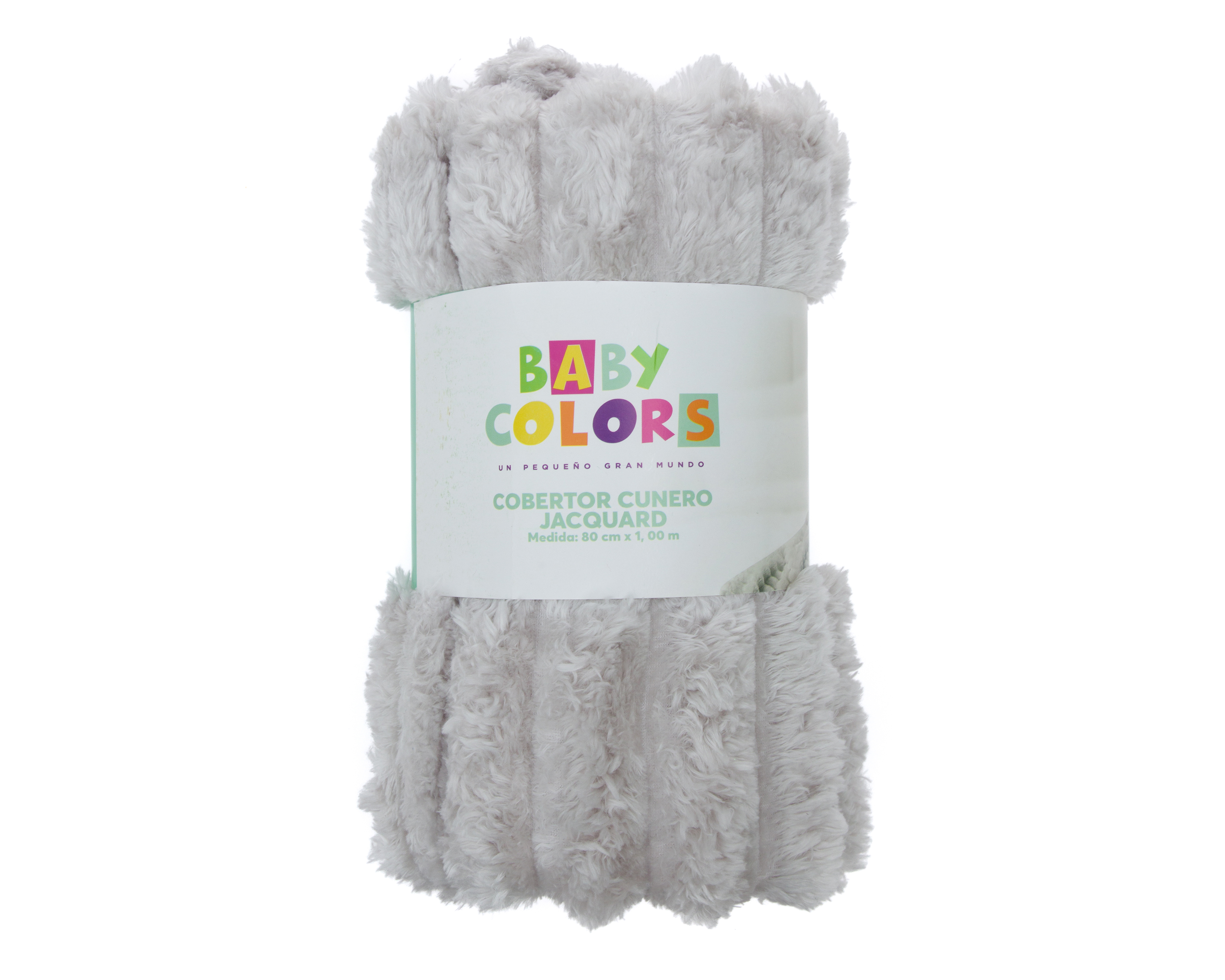 Foto 4 pulgar | Foto 3 | Cobertor para Cuna Baby Colors Súper Raya Gris