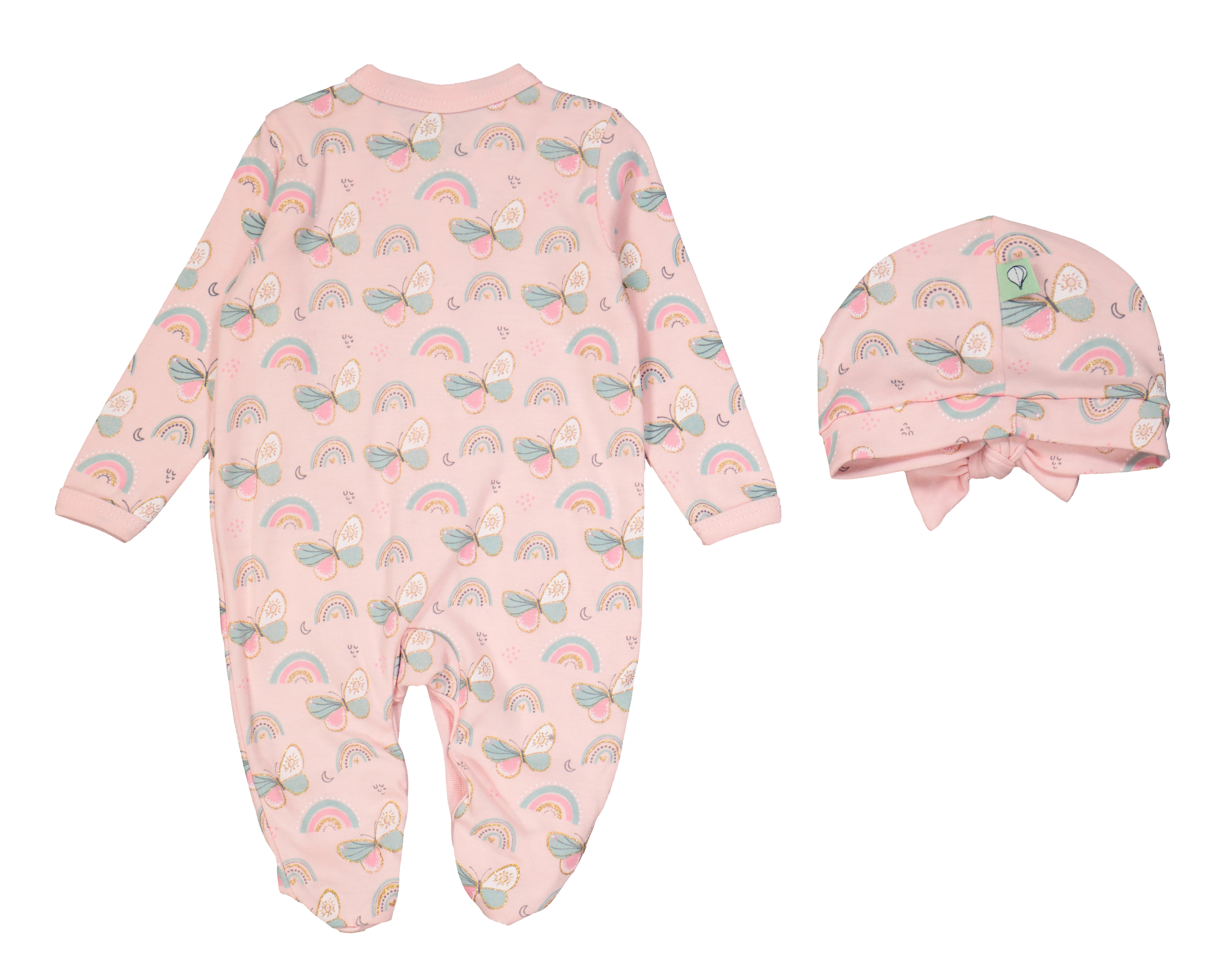 Foto 3 pulgar | Foto 2 | Mameluco para Bebé Niña Baby Colors con Gorro