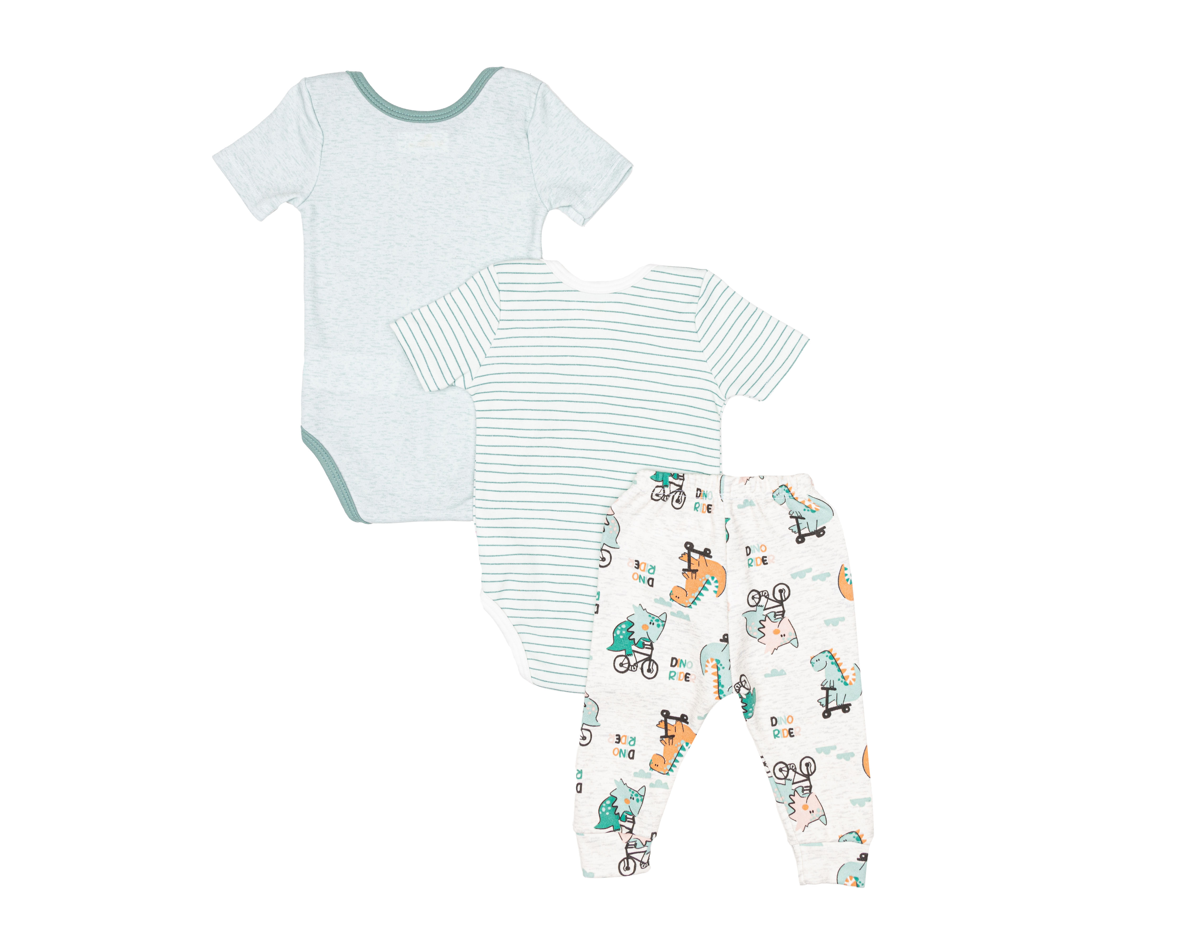 Foto 3 pulgar | Foto 2 | Pañalero para Bebé Niño Baby Circus de Dinosaurio 3 Piezas