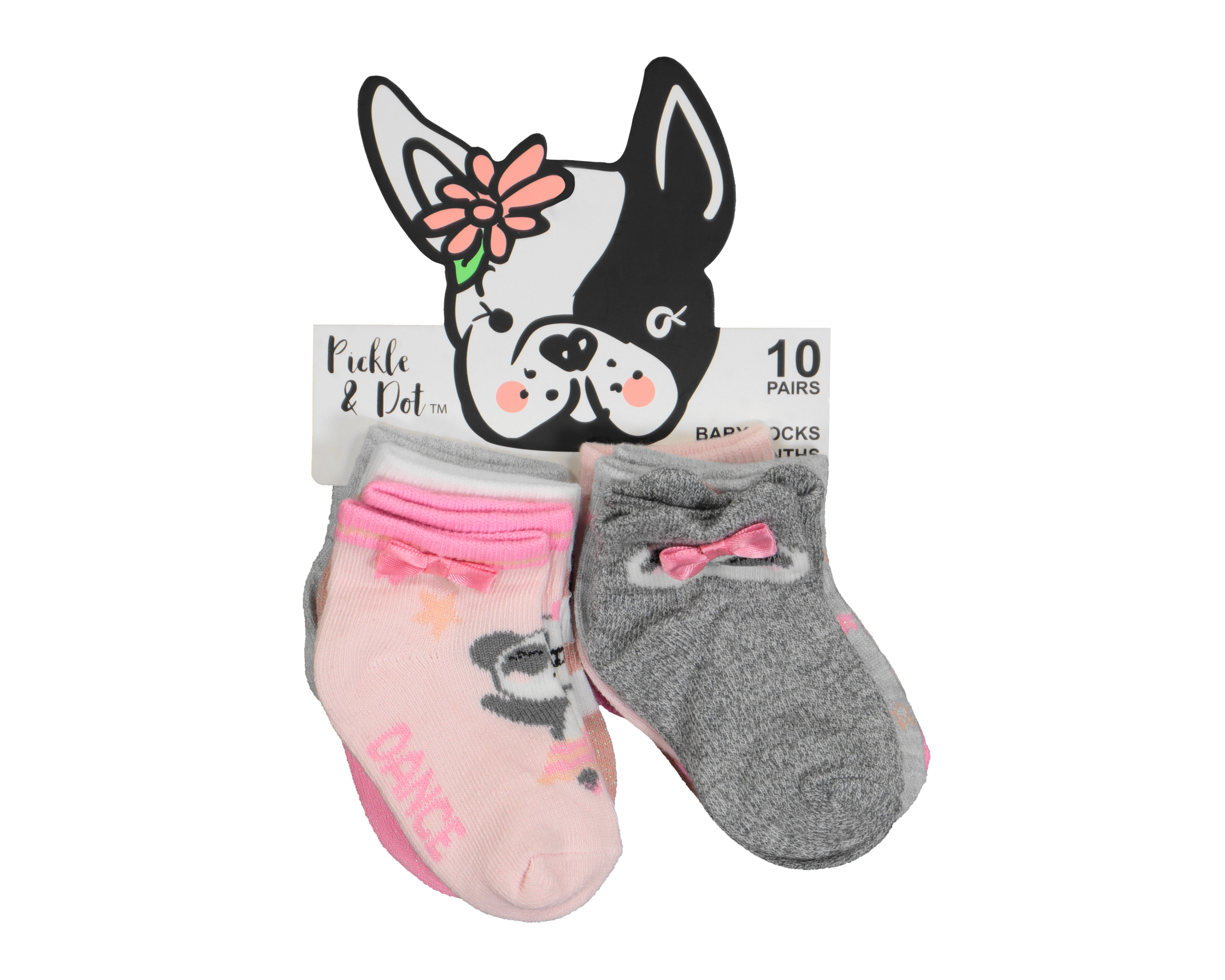 Foto 4 pulgar | Foto 3 | Calcetines Pickle & Dot para Bebé Niña 10 Pares