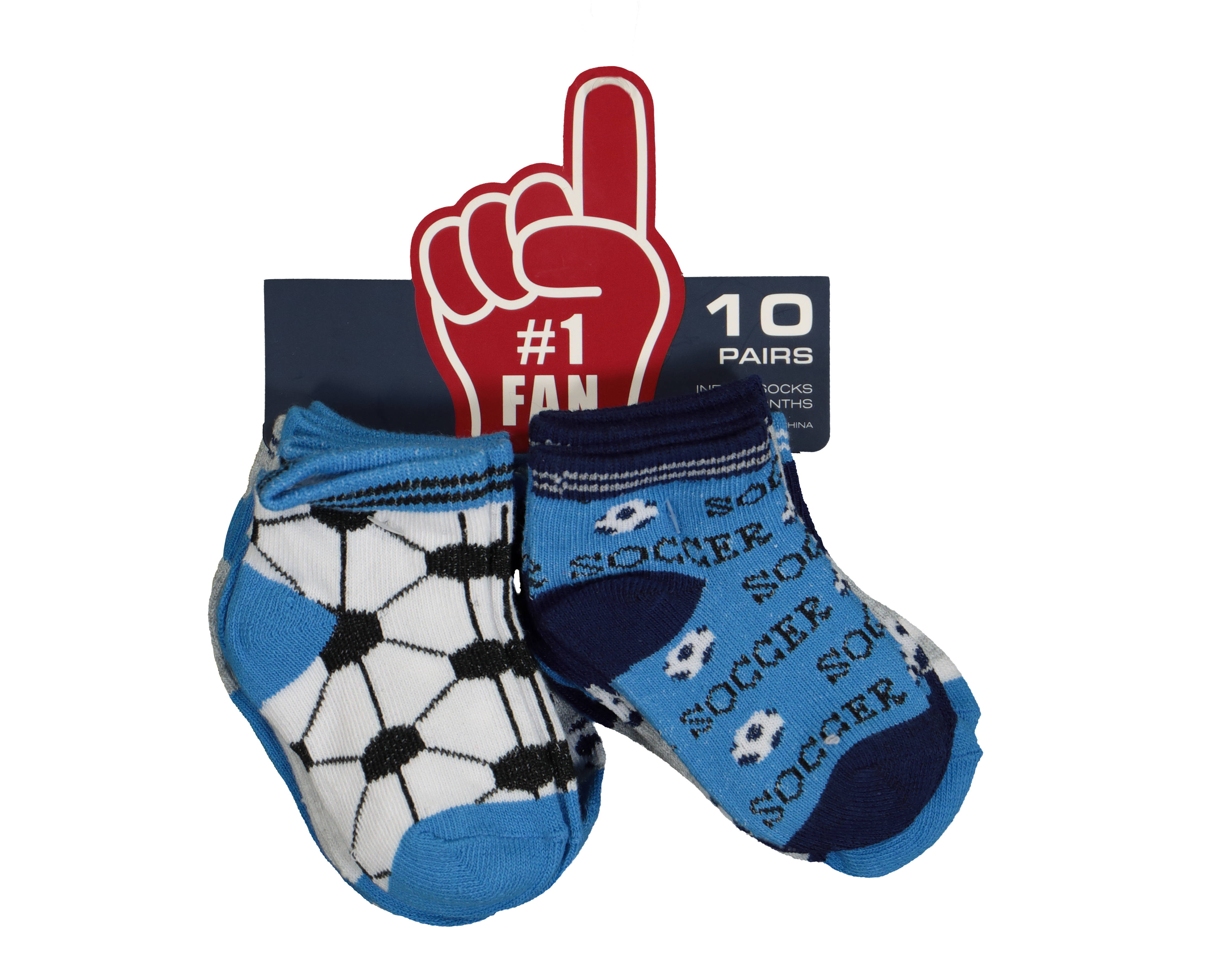 Foto 3 | Foto 3 | Calcetines para Bebé Niño Número 1 Fan 10 Pares