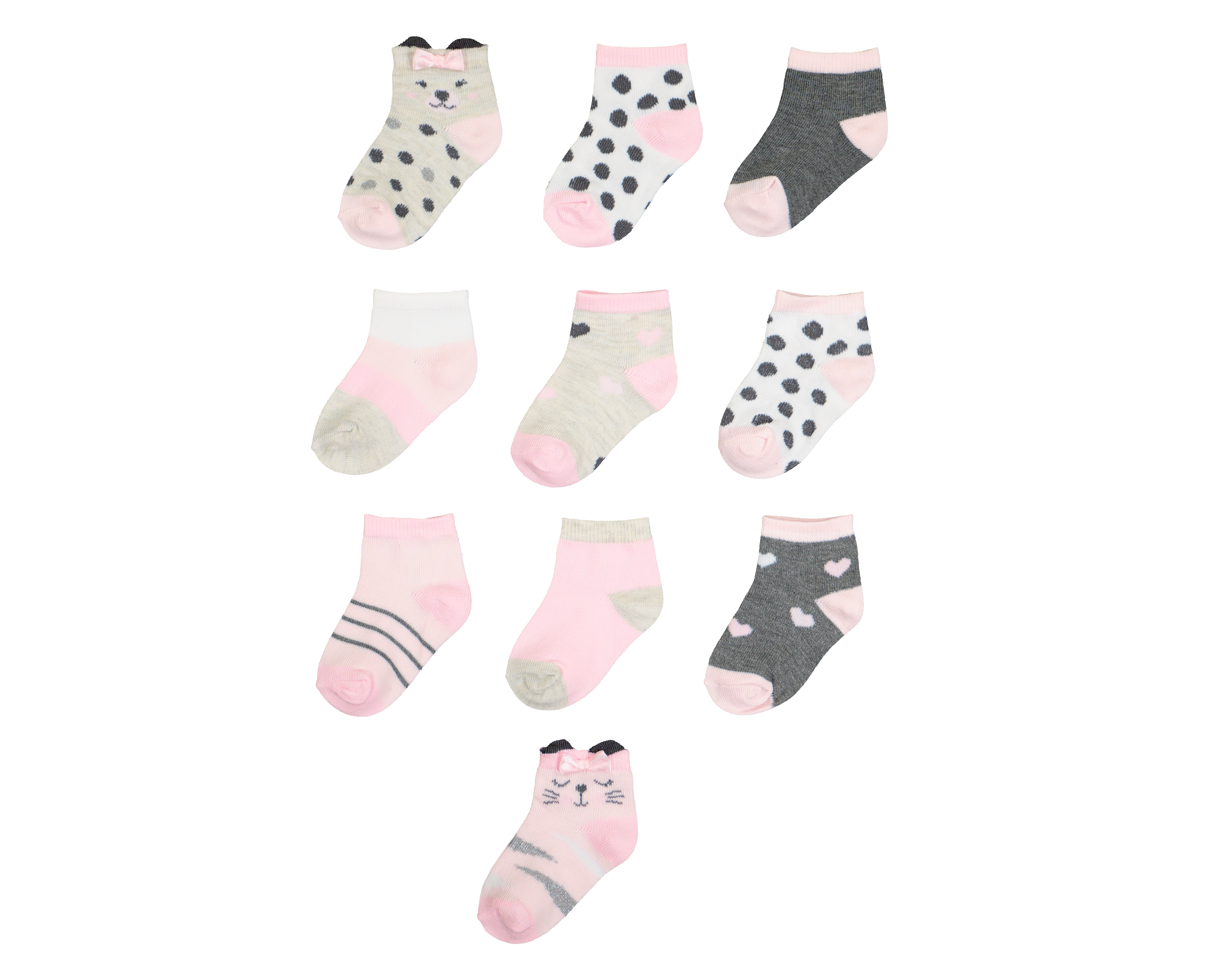 Foto 2 pulgar | Foto 1 | Calcetas Pickle & Dot para Bebé Niña 10 Pares