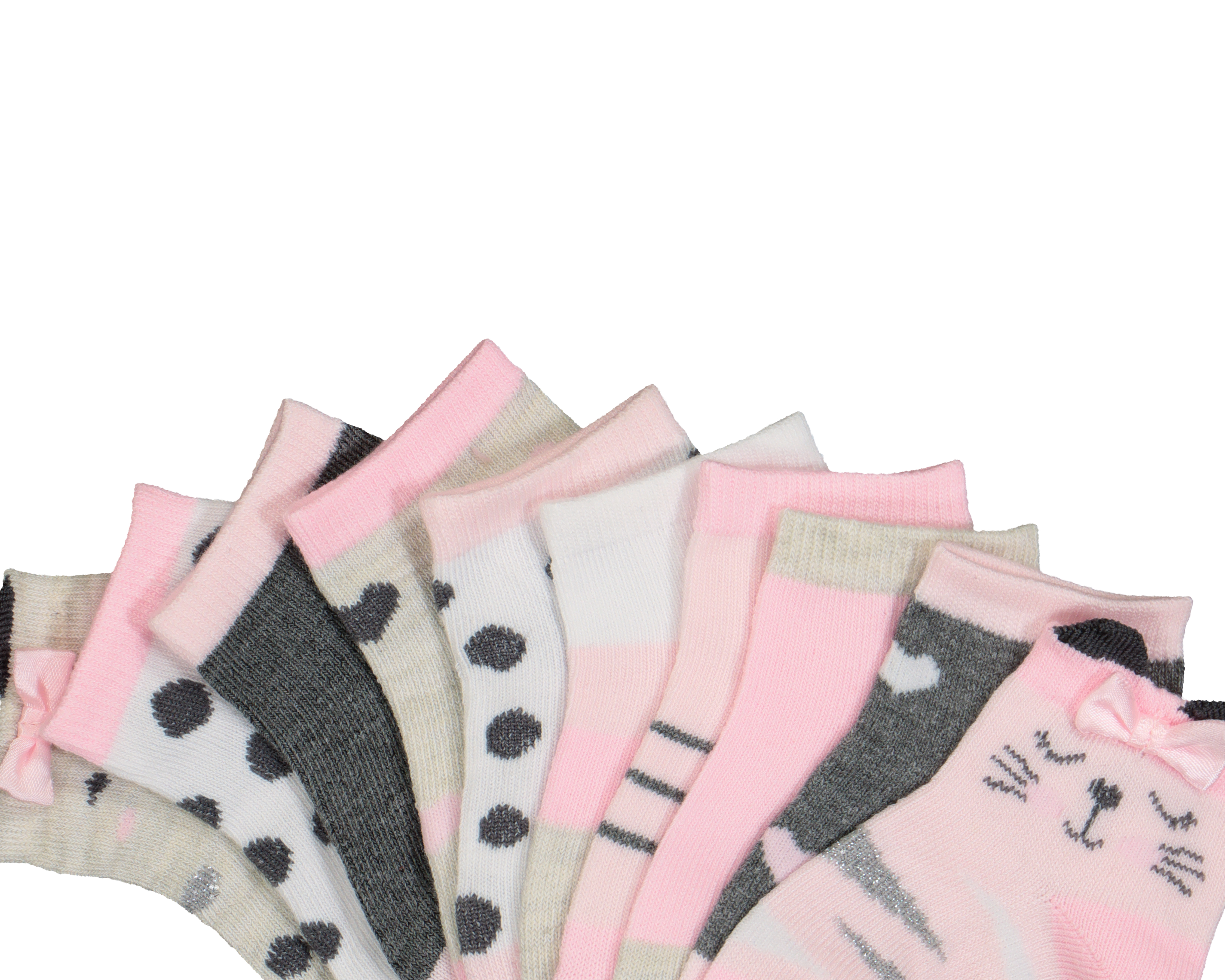 Foto 3 pulgar | Foto 2 | Calcetas Pickle & Dot para Bebé Niña 10 Pares