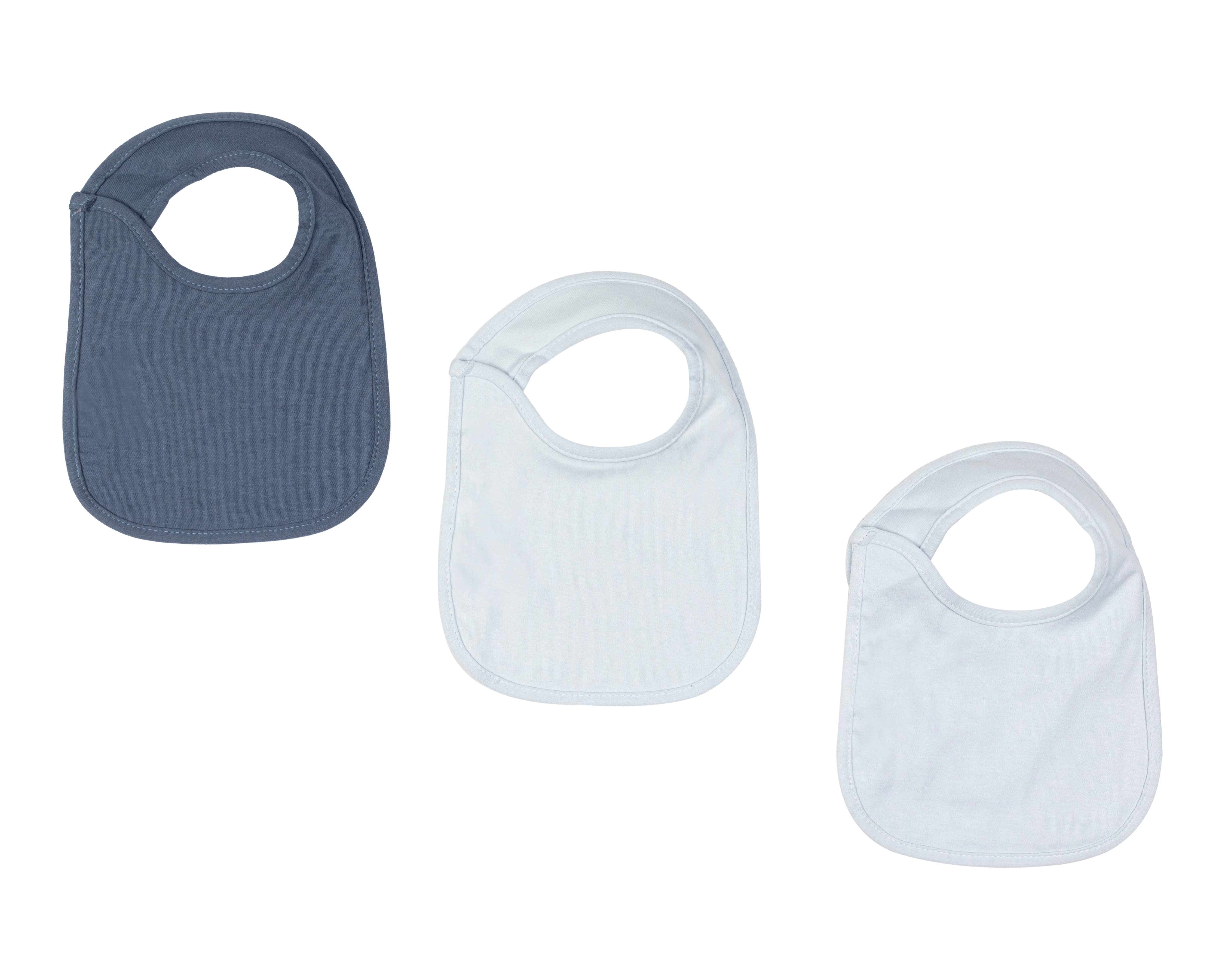 Foto 3 pulgar | Foto 2 | Babero de Algodón para Bebé Baby Colors 3 Piezas