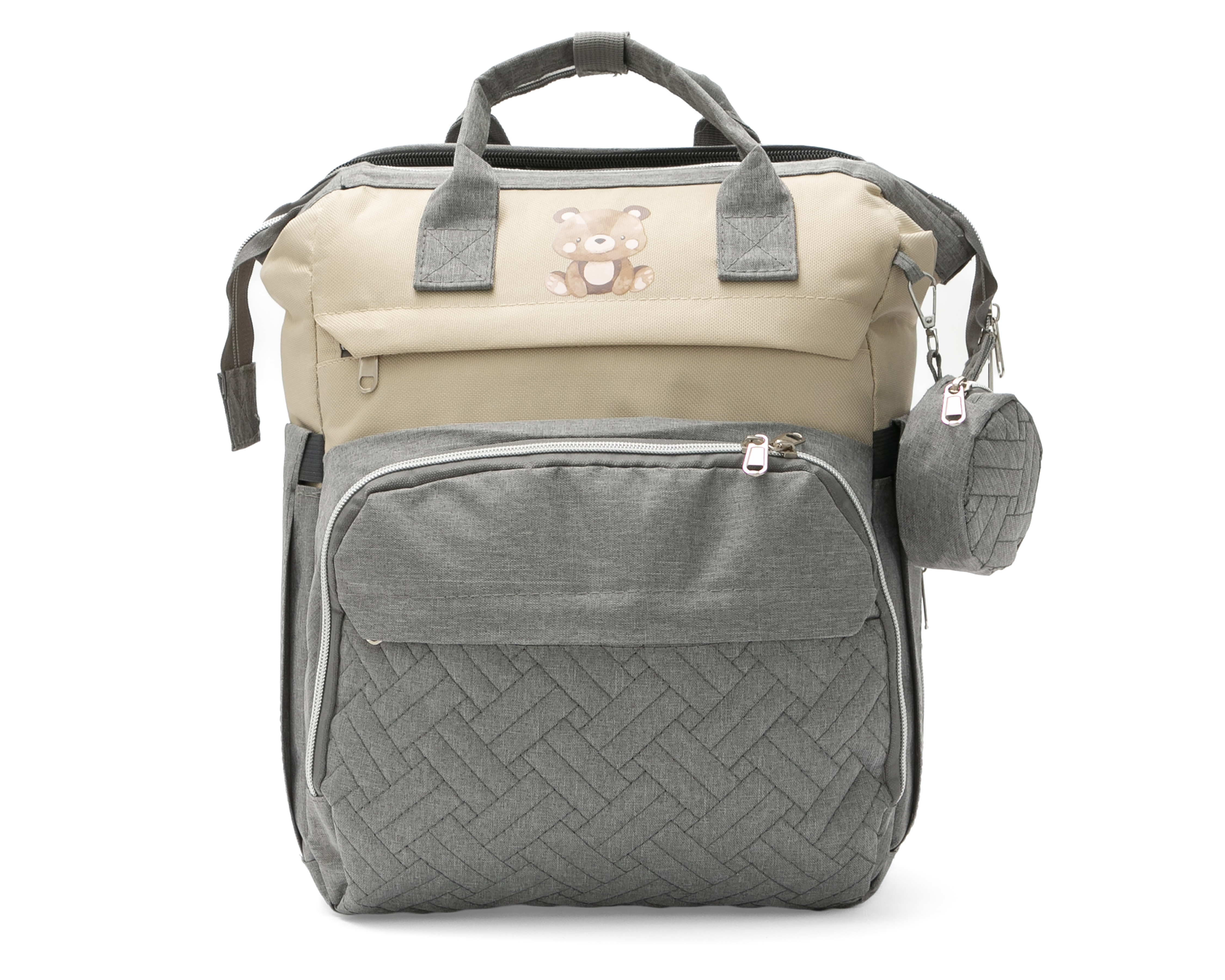 Foto 2 pulgar | Foto 1 | Mochila Pañalera Gris Baby Colors