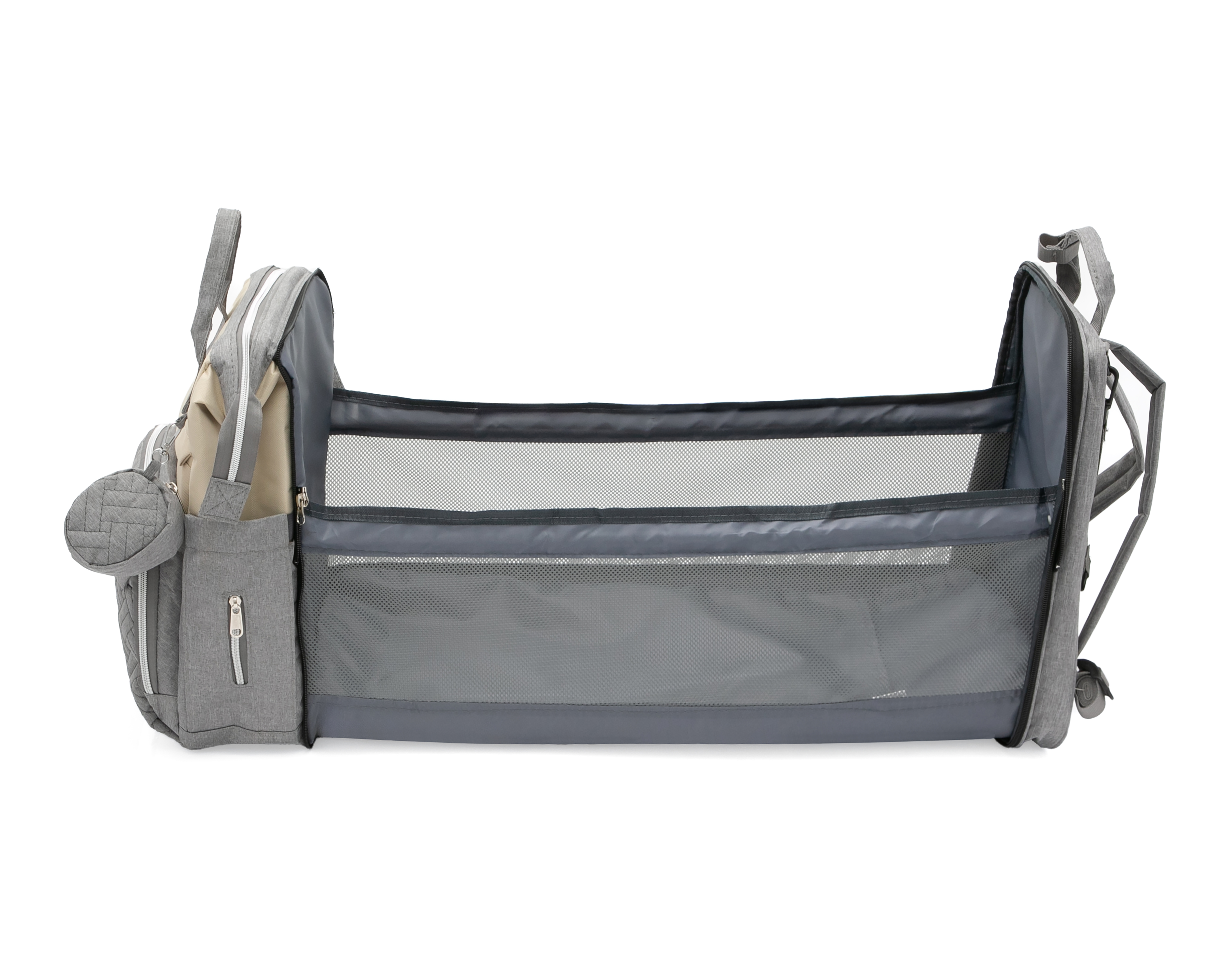 Foto 6 | Foto 6 | Mochila Pañalera Gris Baby Colors