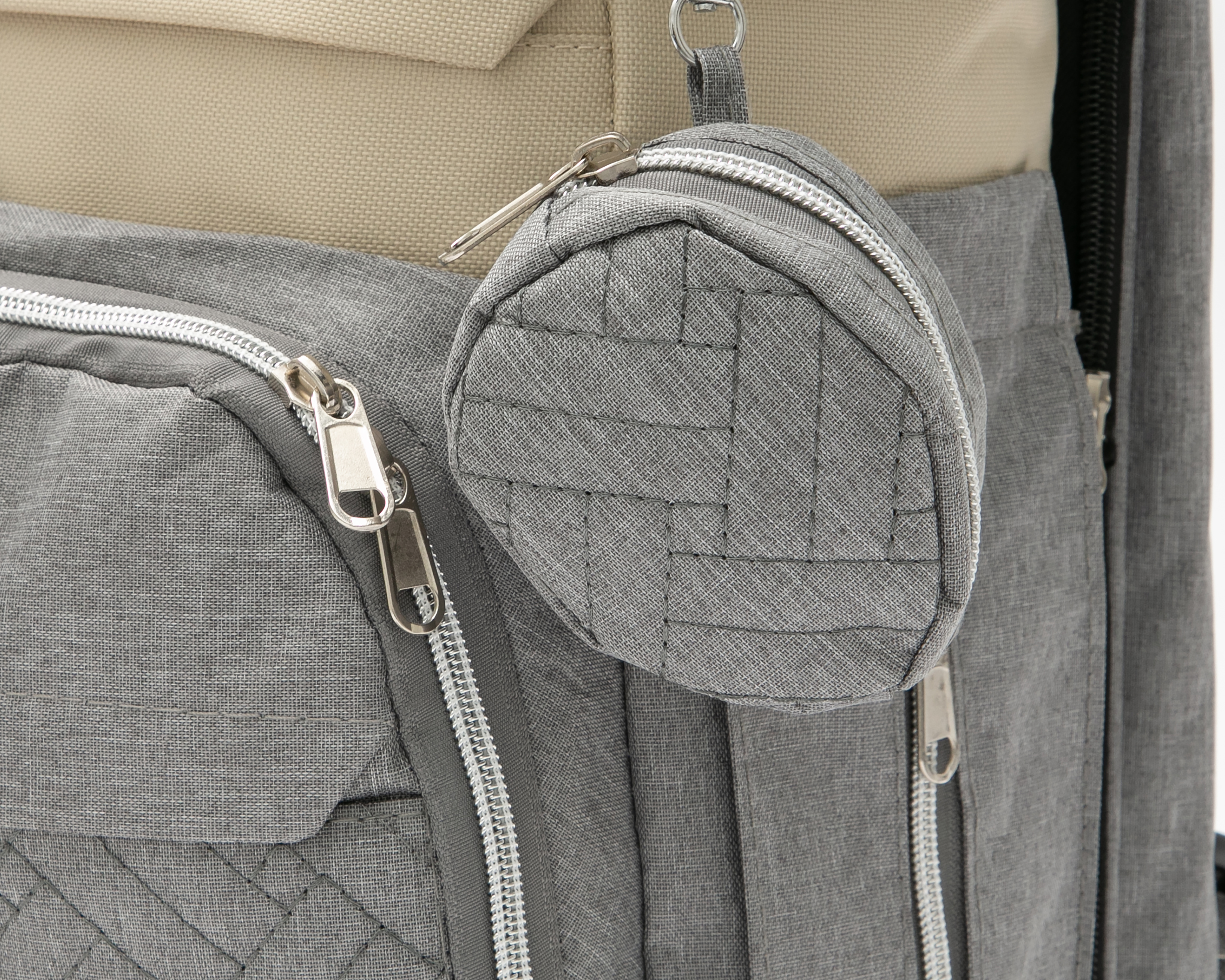 Foto 7 | Foto 7 | Mochila Pañalera Gris Baby Colors