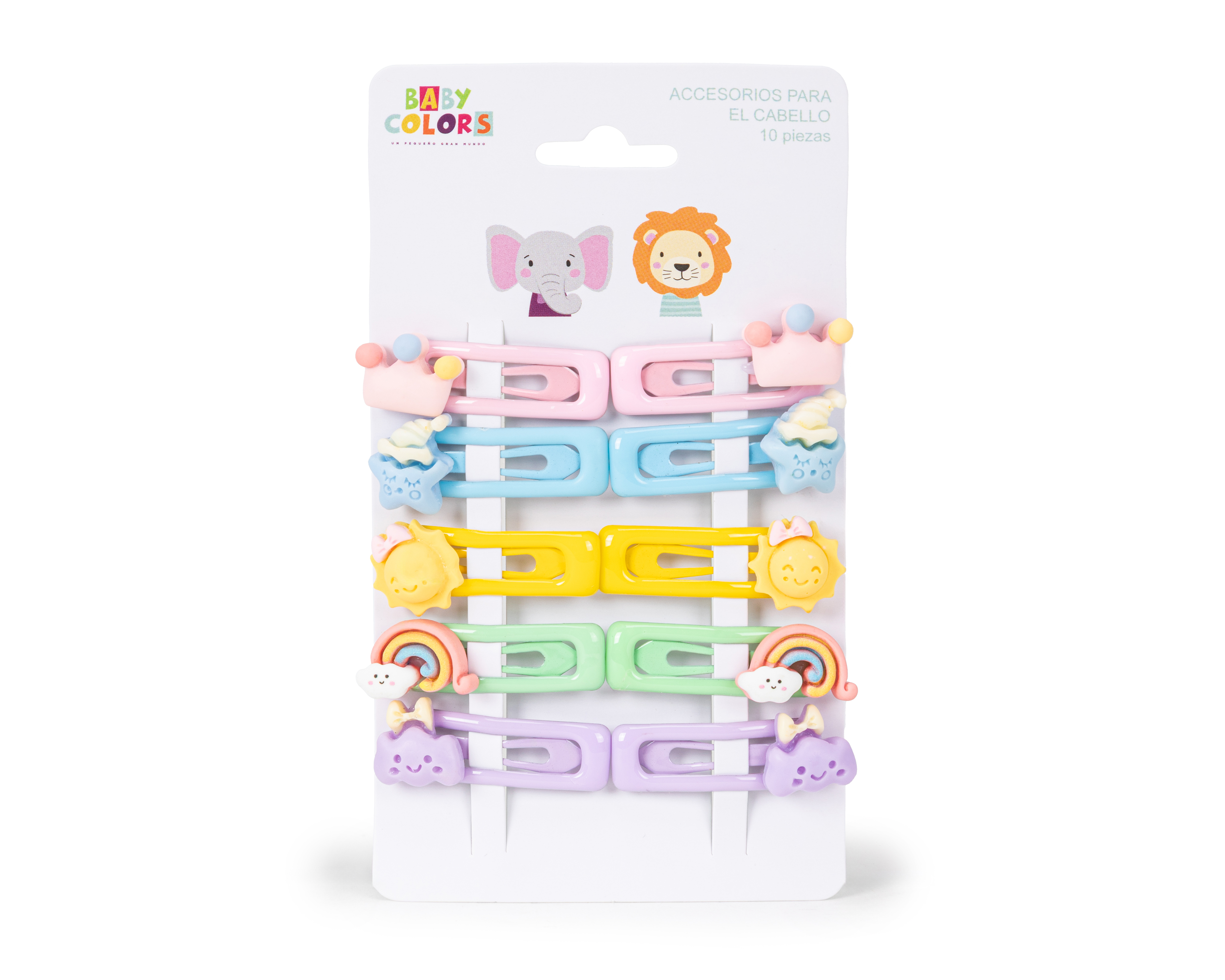 Foto 2 pulgar | Foto 1 | Broches para Cabello Baby Colors 5 Pares