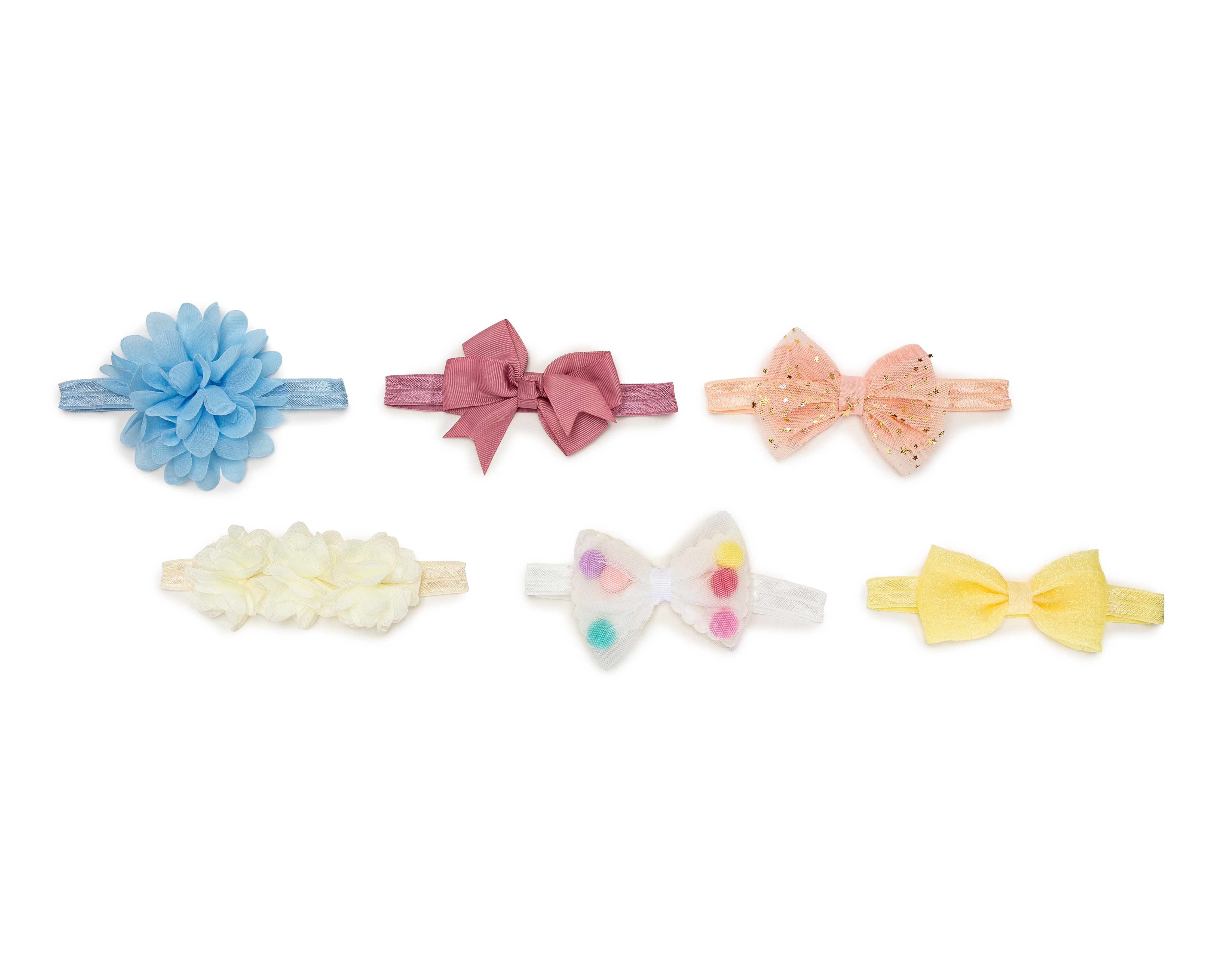 Foto 2 | Foto 2 | Tiara para Bebé Baby Colors 6 Piezas