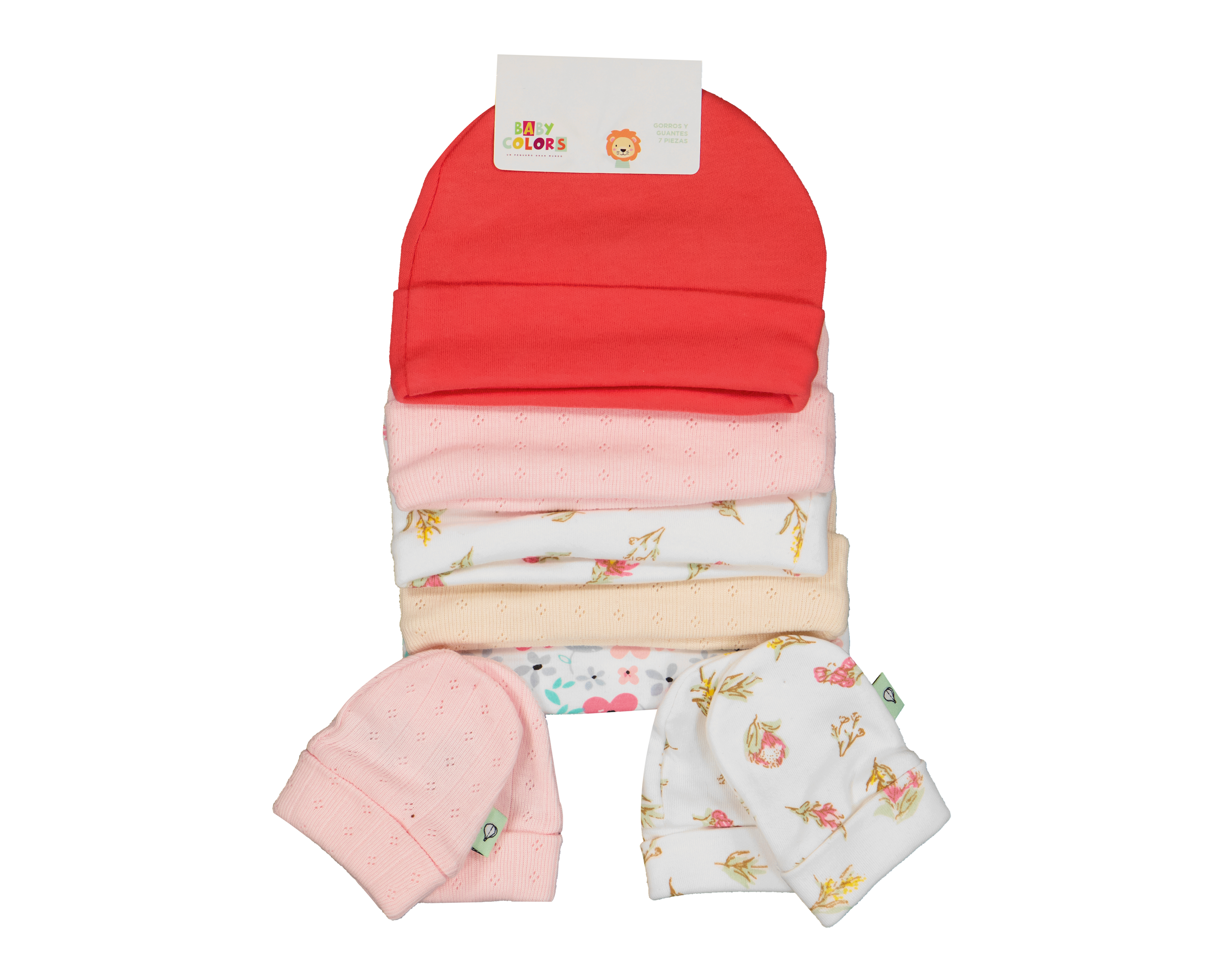 Foto 2 pulgar | Foto 1 | Gorro y Guantes para Bebé Niña Baby Colors 7 Piezas