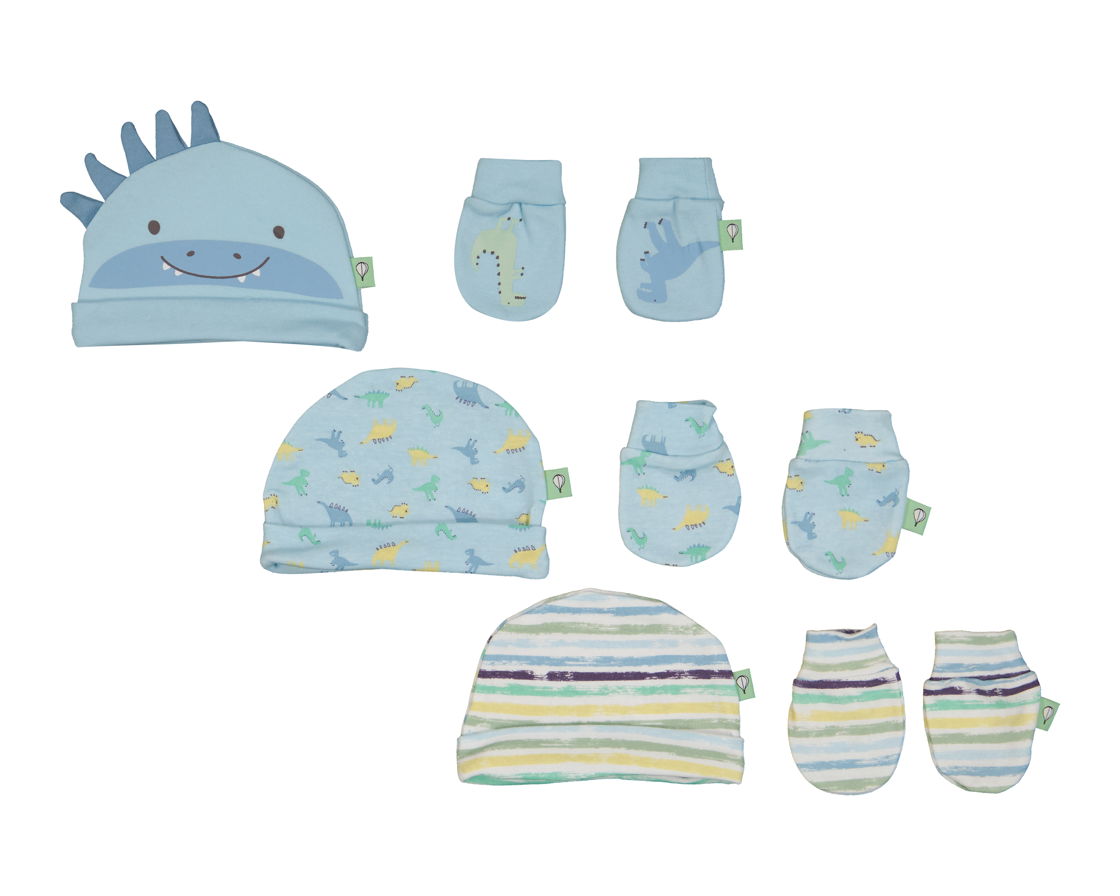 Gorro y Guantes para Bebé Niño Baby Colors 6 Piezas