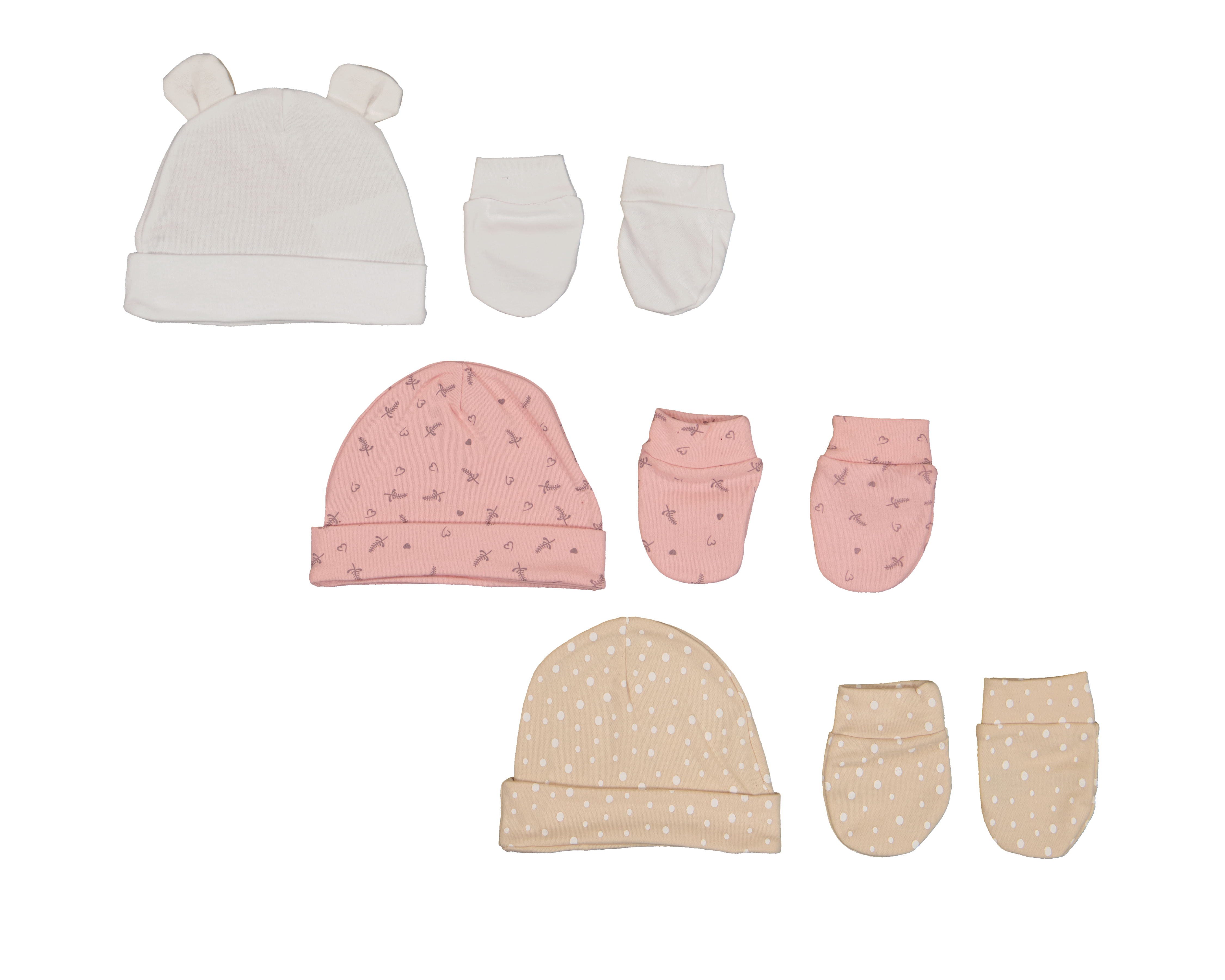 Foto 3 pulgar | Foto 2 | Gorro y Guantes para Bebé Niña Baby Colors 6 Piezas