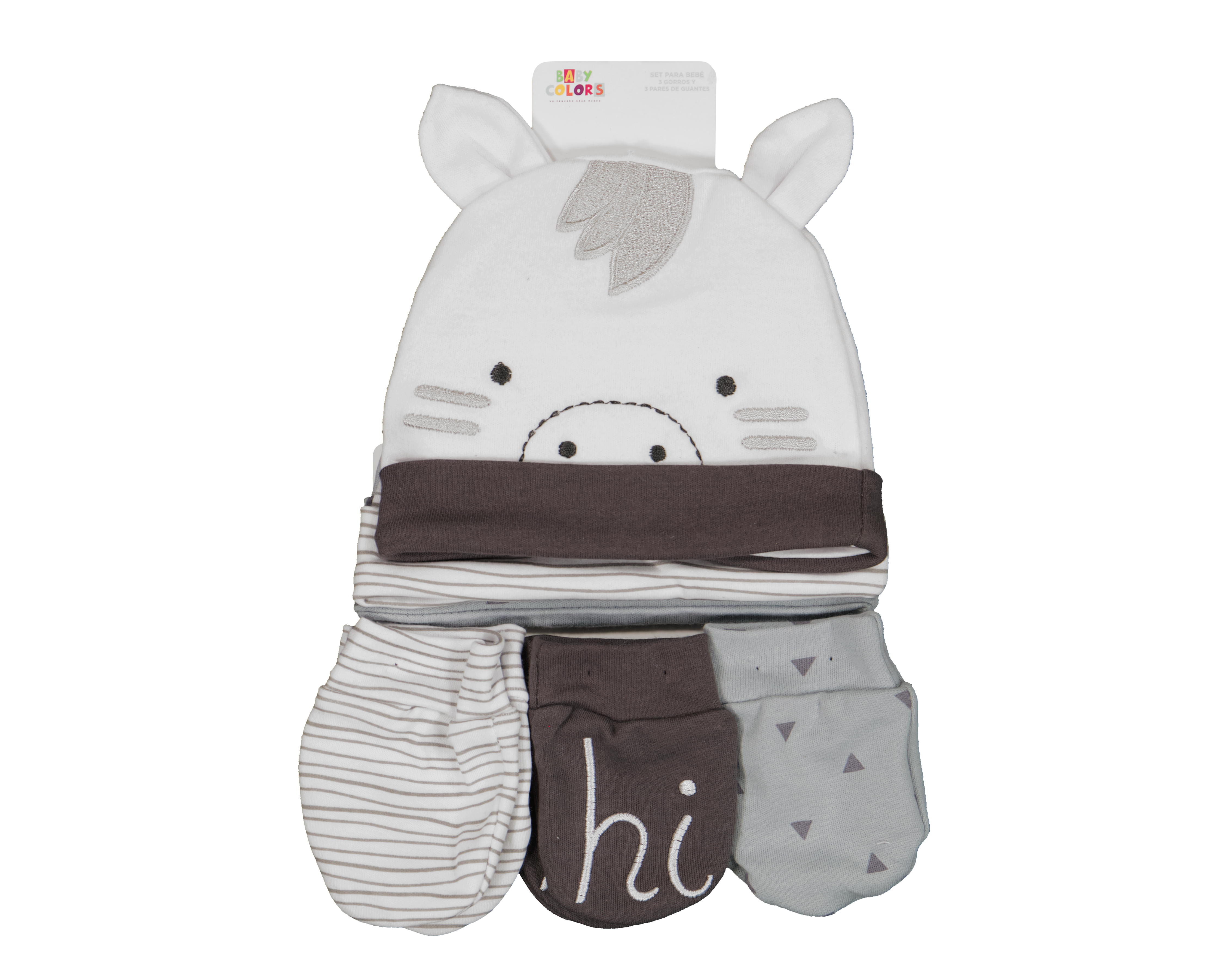 Foto 5 | Foto 5 | Gorro y Guantes para Bebé Niño Baby Colors 6 Piezas