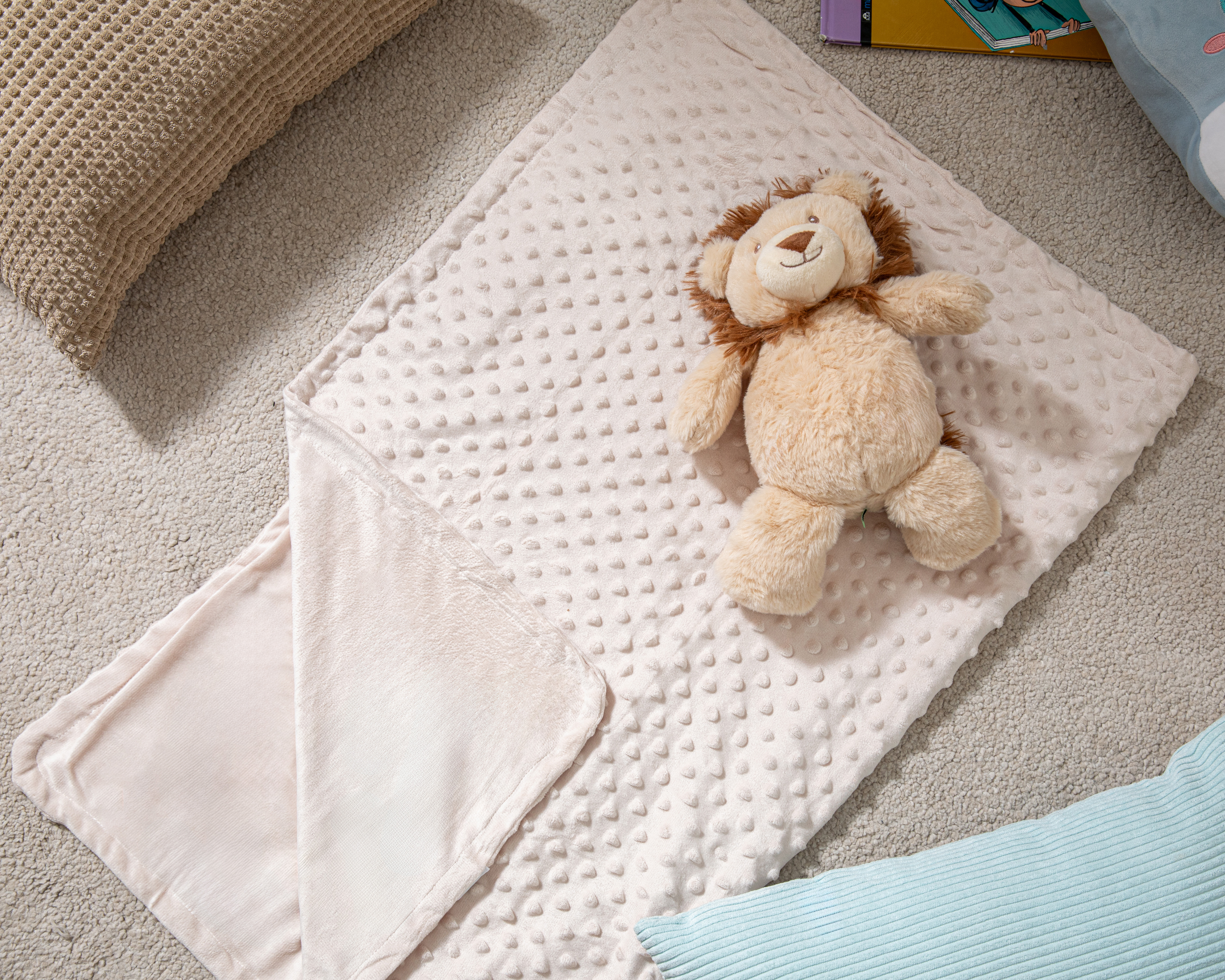 Foto 2 pulgar | Foto 1 | Cobertor y Peluche Baby Colors para Bebé 2 Piezas
