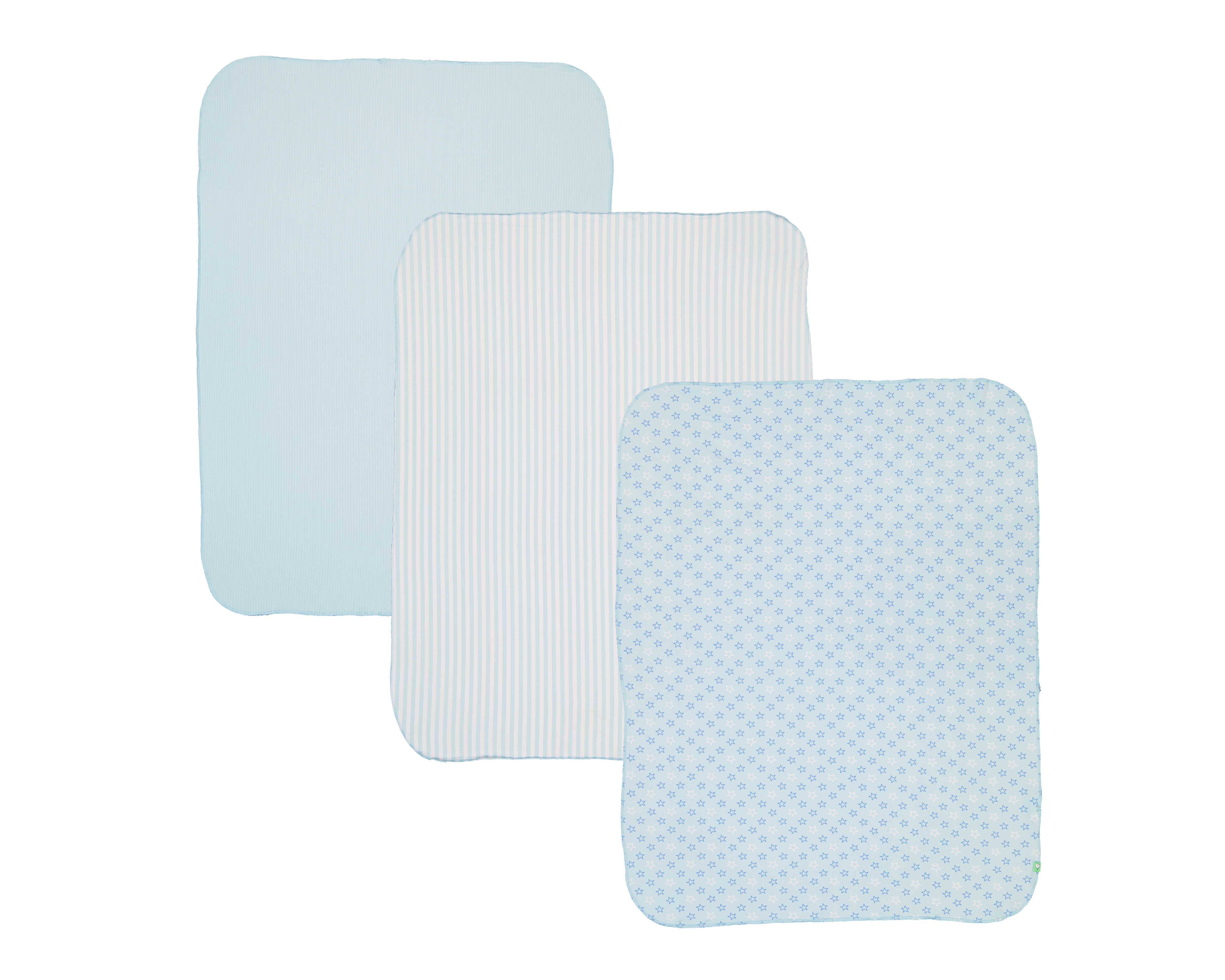 Foto 2 pulgar | Foto 1 | Manta para Bebé Baby Colors Azul 3 Piezas