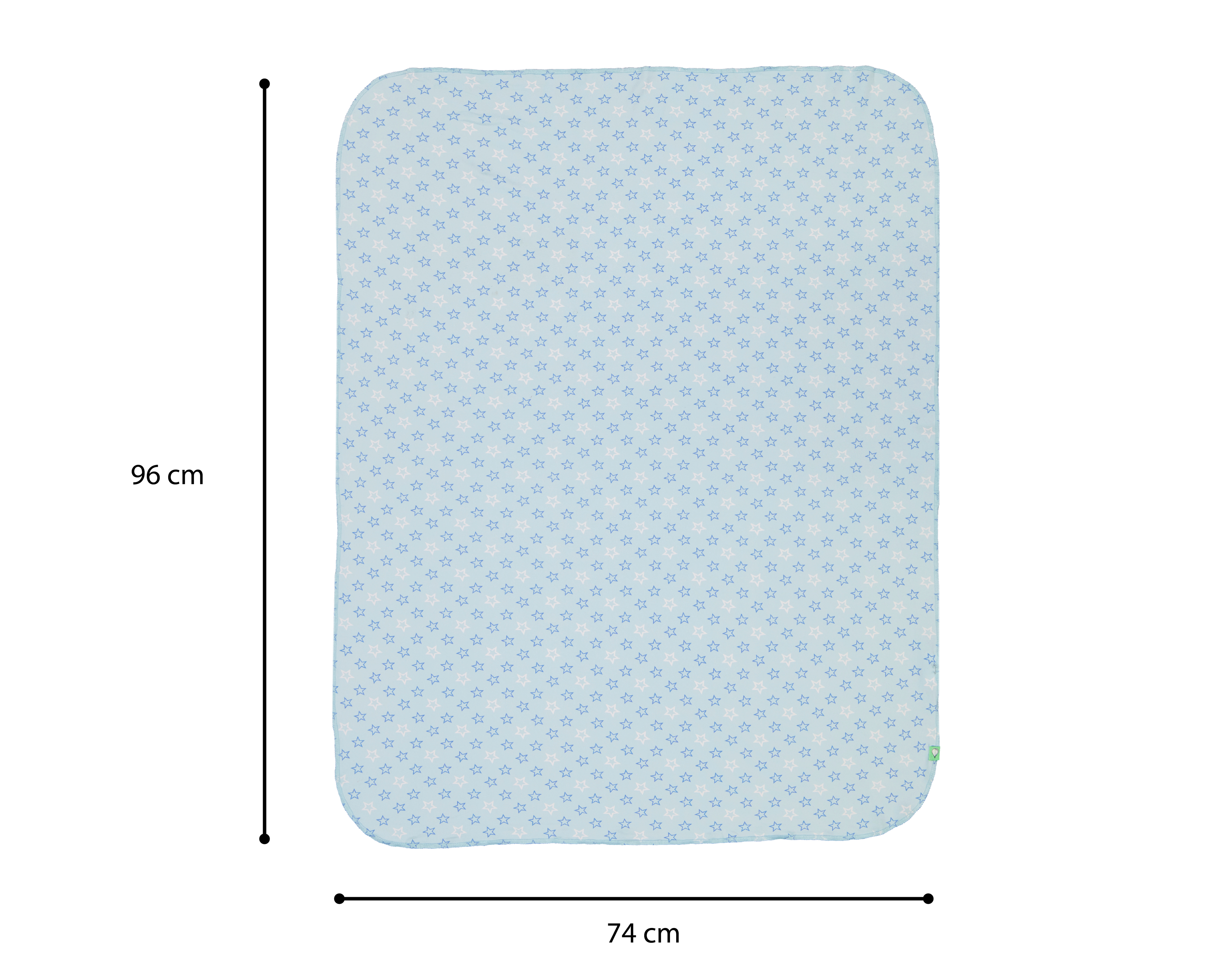 Foto 6 pulgar | Foto 5 | Manta para Bebé Baby Colors Azul 3 Piezas