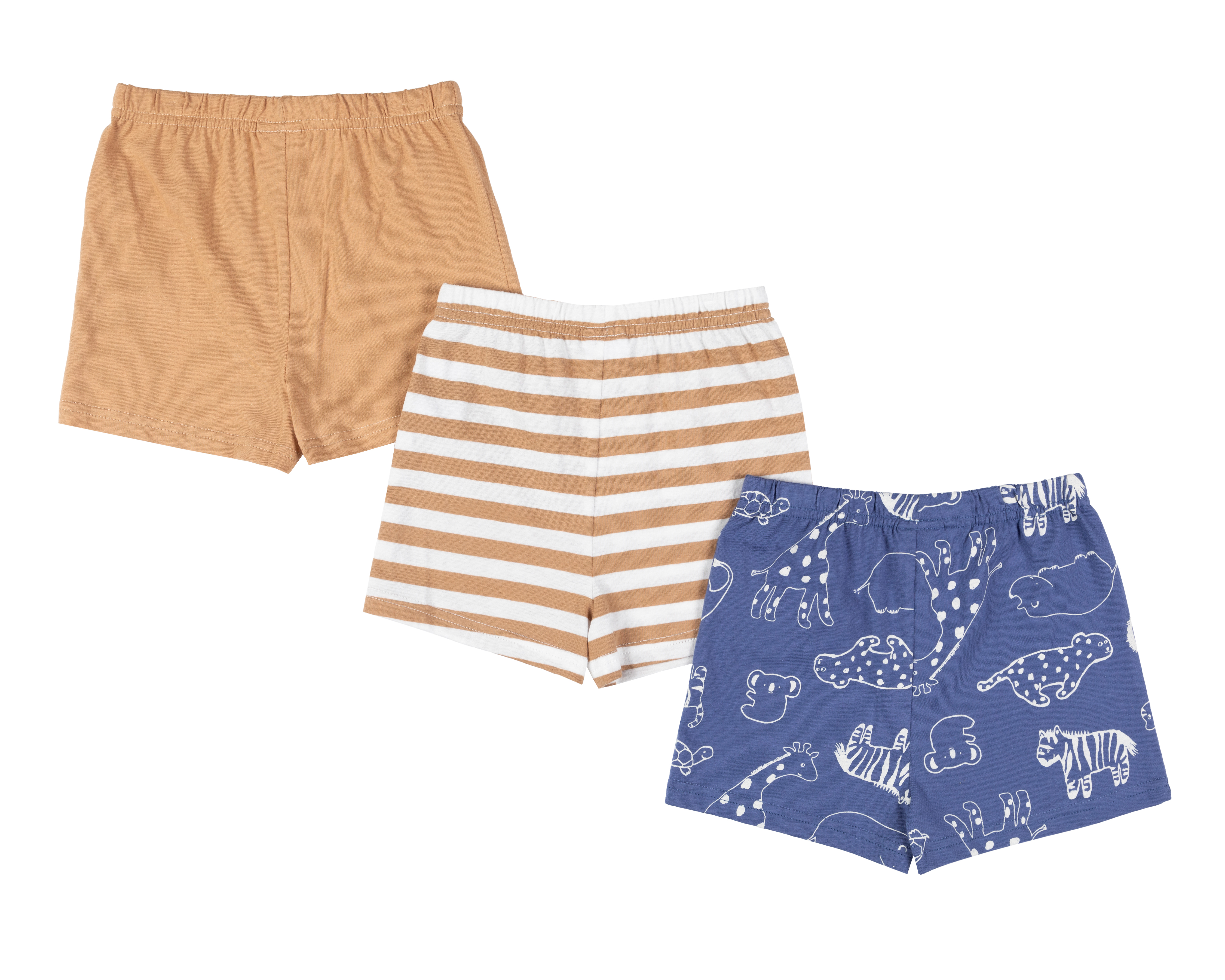 Foto 3 pulgar | Foto 2 | Short para Bebé Baby Colors de Algodón 3 Piezas