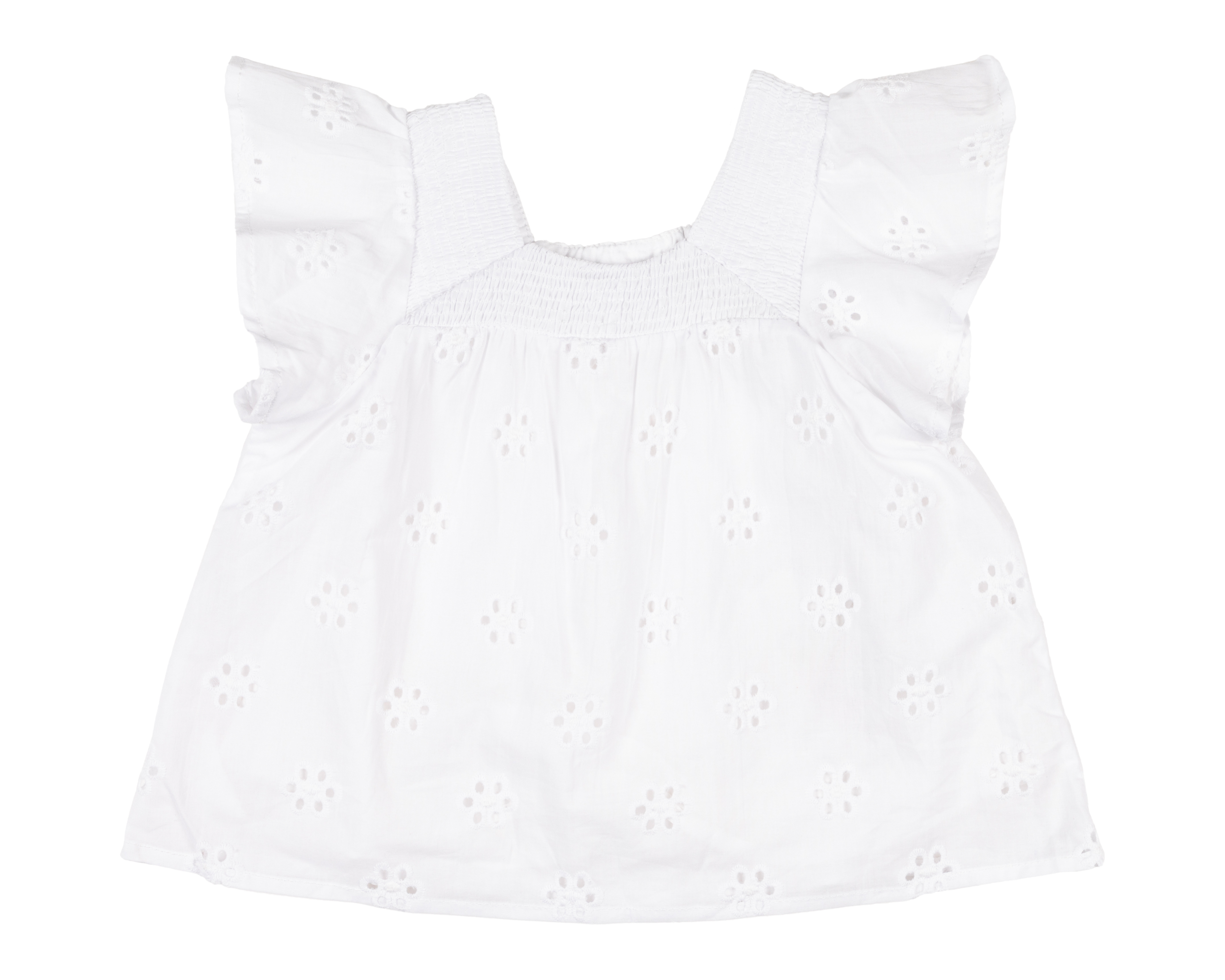 Foto 2 pulgar | Foto 1 | Blusa para Bebé Niña Baby Colors de Algodón Blanca