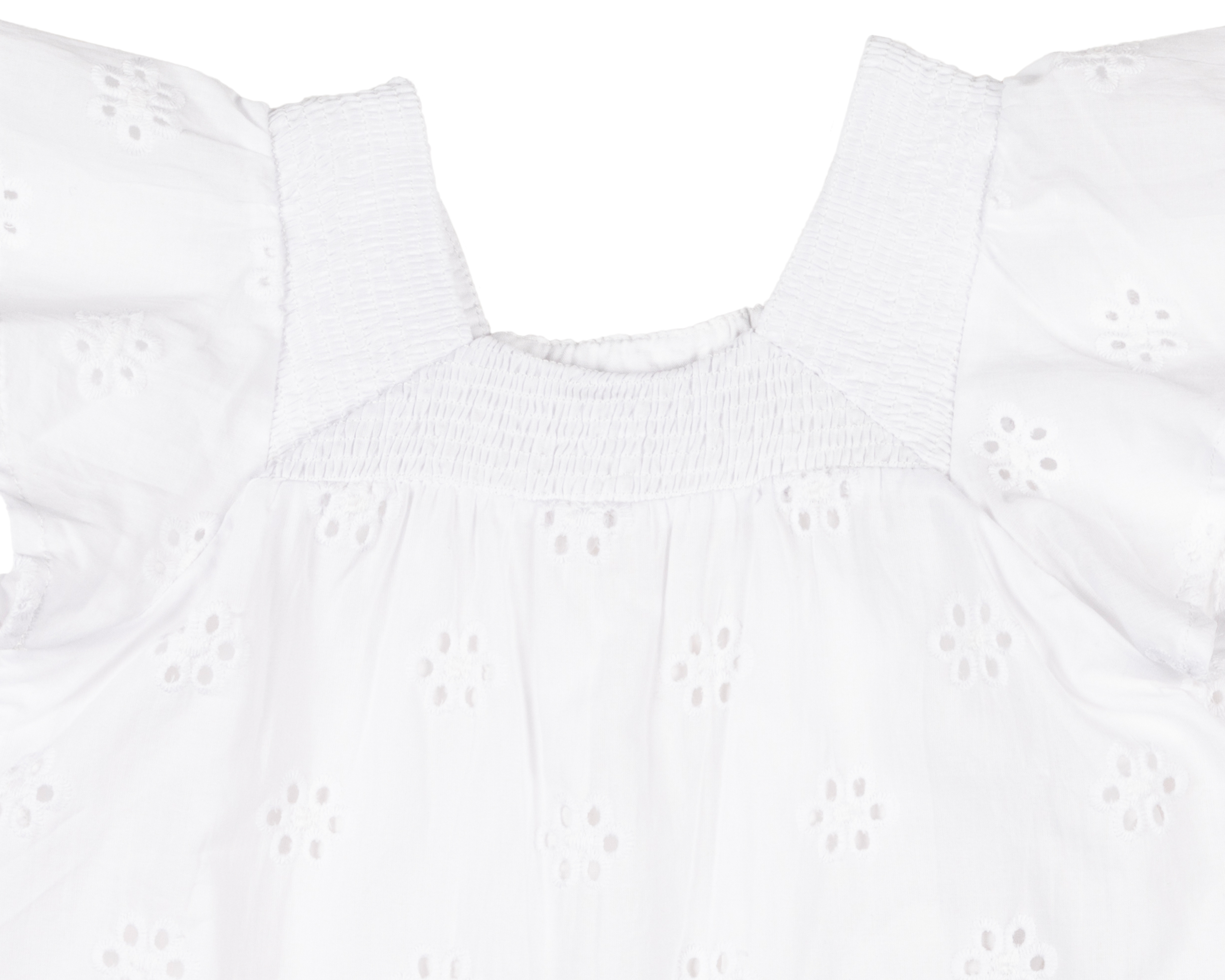 Foto 4 pulgar | Foto 3 | Blusa para Bebé Niña Baby Colors de Algodón Blanca