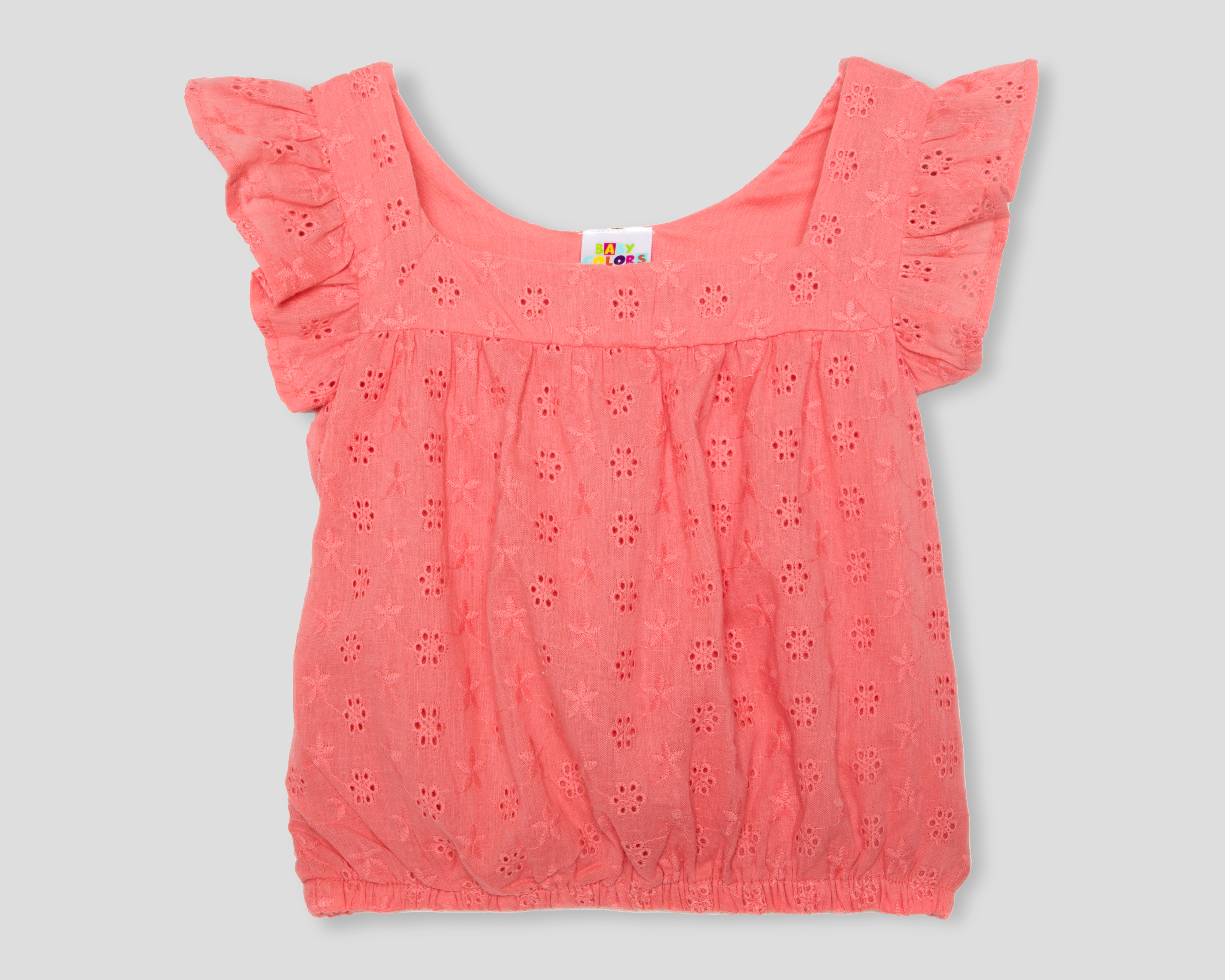 Foto 2 pulgar | Foto 1 | Blusa para Bebé Niña Baby Colors de Algodón Rosa