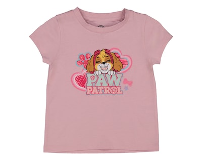 Foto 1 | Foto 1 | Playera para Bebé Niña Paw Patrol de Algodón Rosa