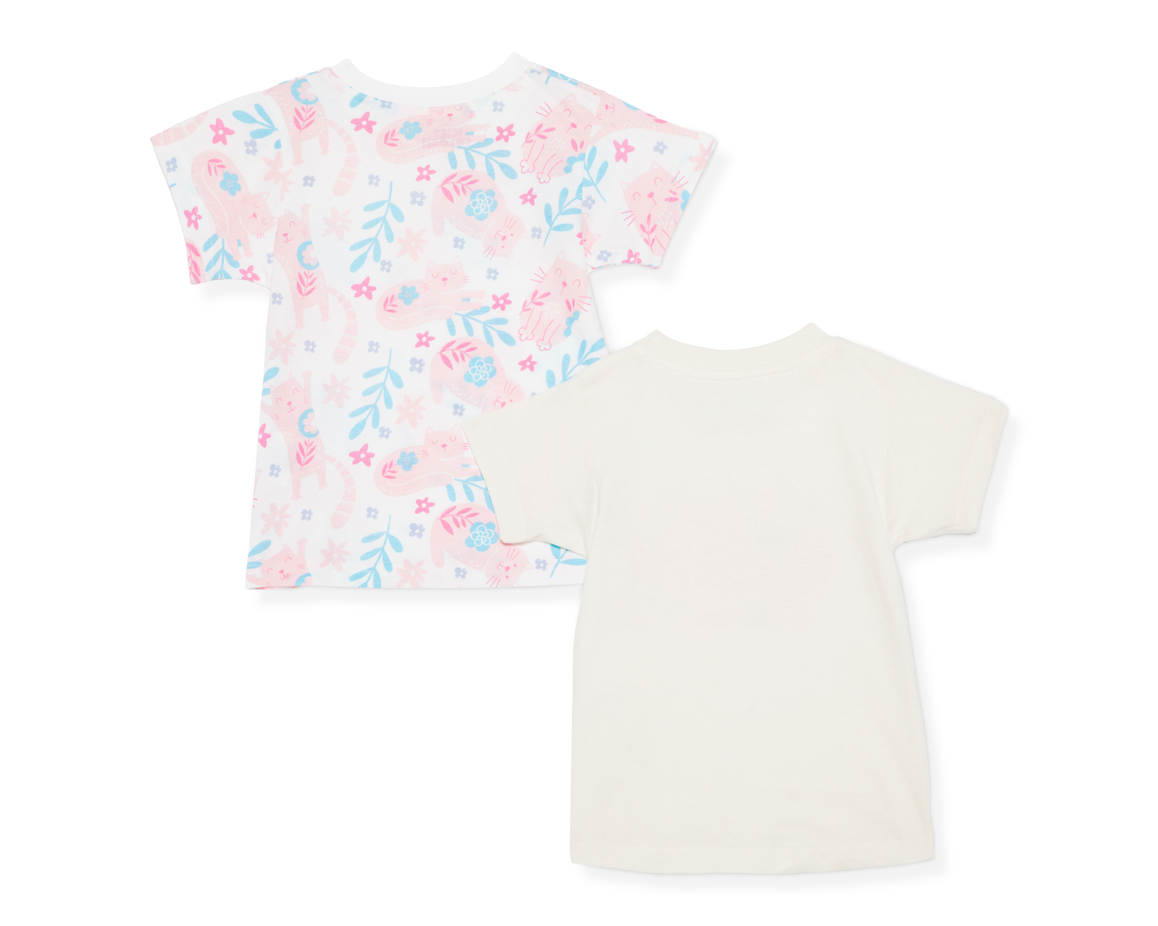 Foto 3 pulgar | Foto 2 | Playera para Bebé Niña Baby Colors de Algodón Manga Corta 2 Piezas