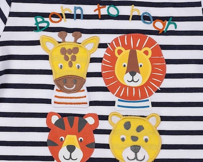 Foto 3 | Foto 3 | Playera para Bebé Niño Baby Colors a Rayas